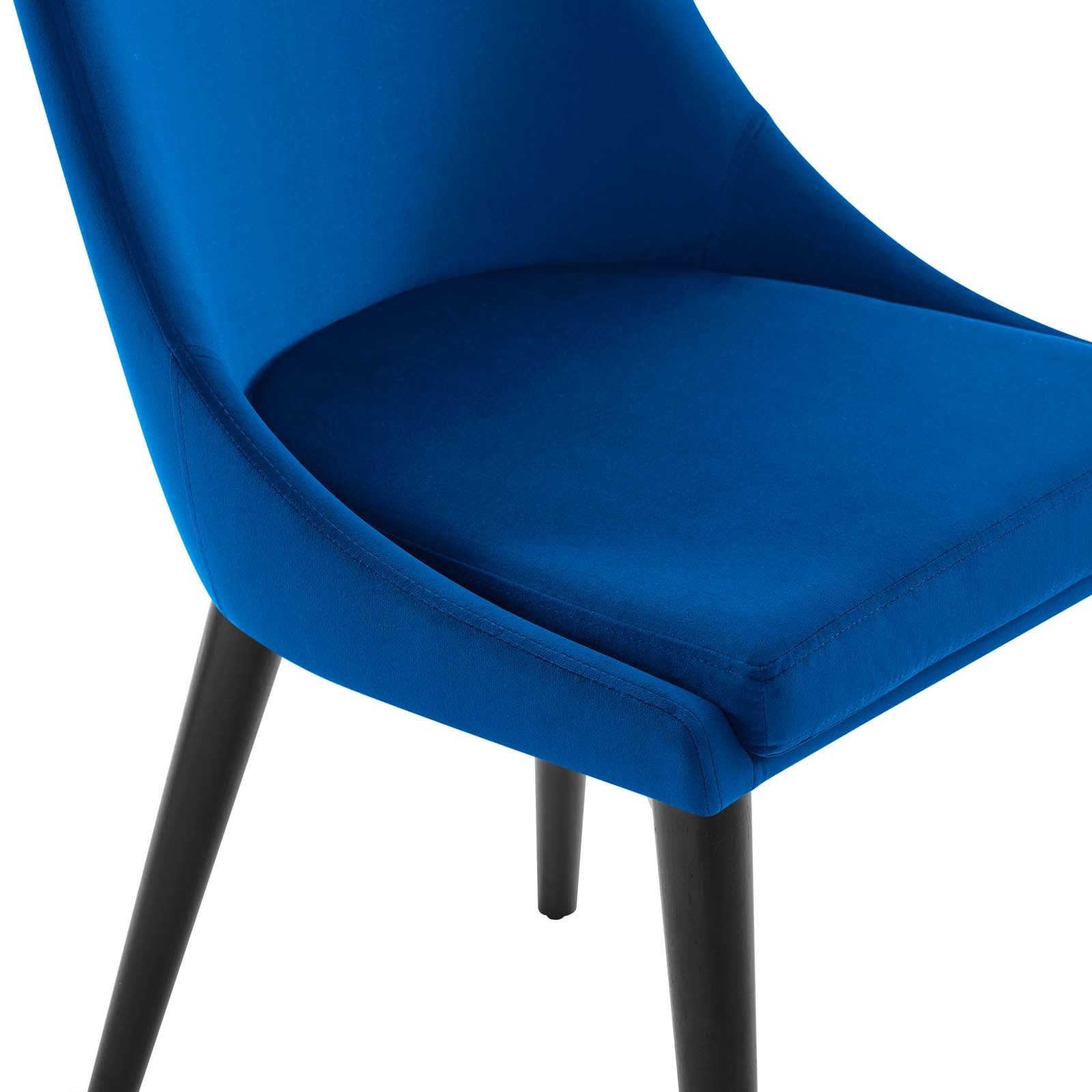 Modway Dining Chairs - Viscount Accent Performance Velvet Dining Chairs Set Of 2 Navy