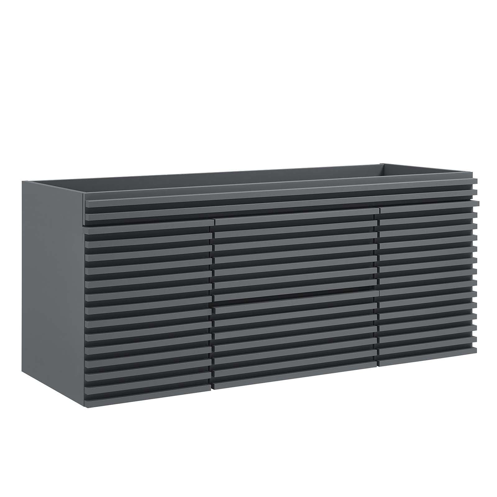 Modway Bathroom Vanity - Render 48" Wall-Mount Bathroom Vanity Cabinet Gray EEI-5866-GRY