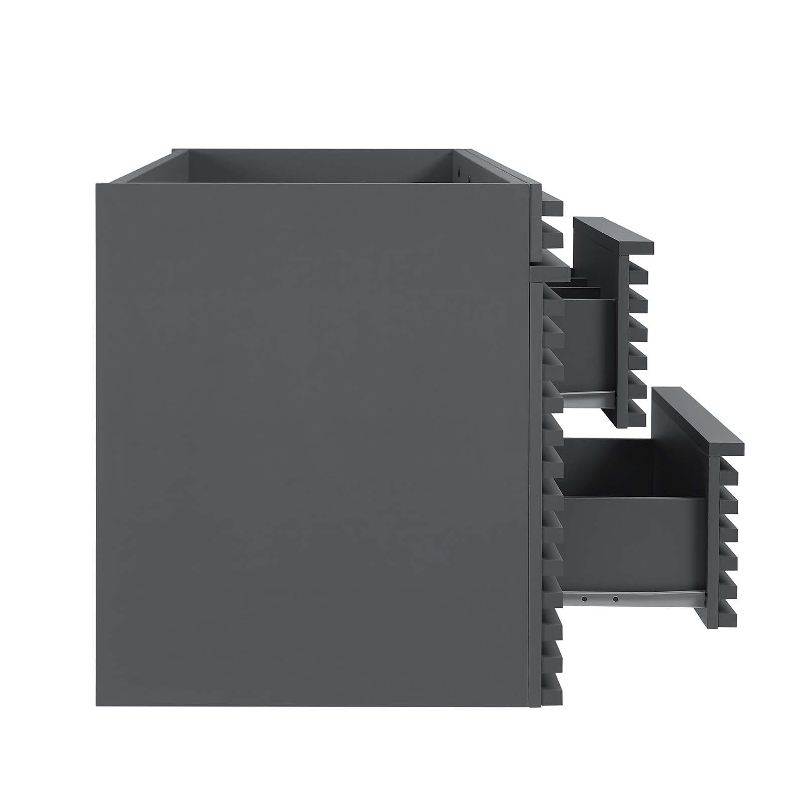 Modway Bathroom Vanity - Render 48" Wall-Mount Bathroom Vanity Cabinet Gray EEI-5866-GRY