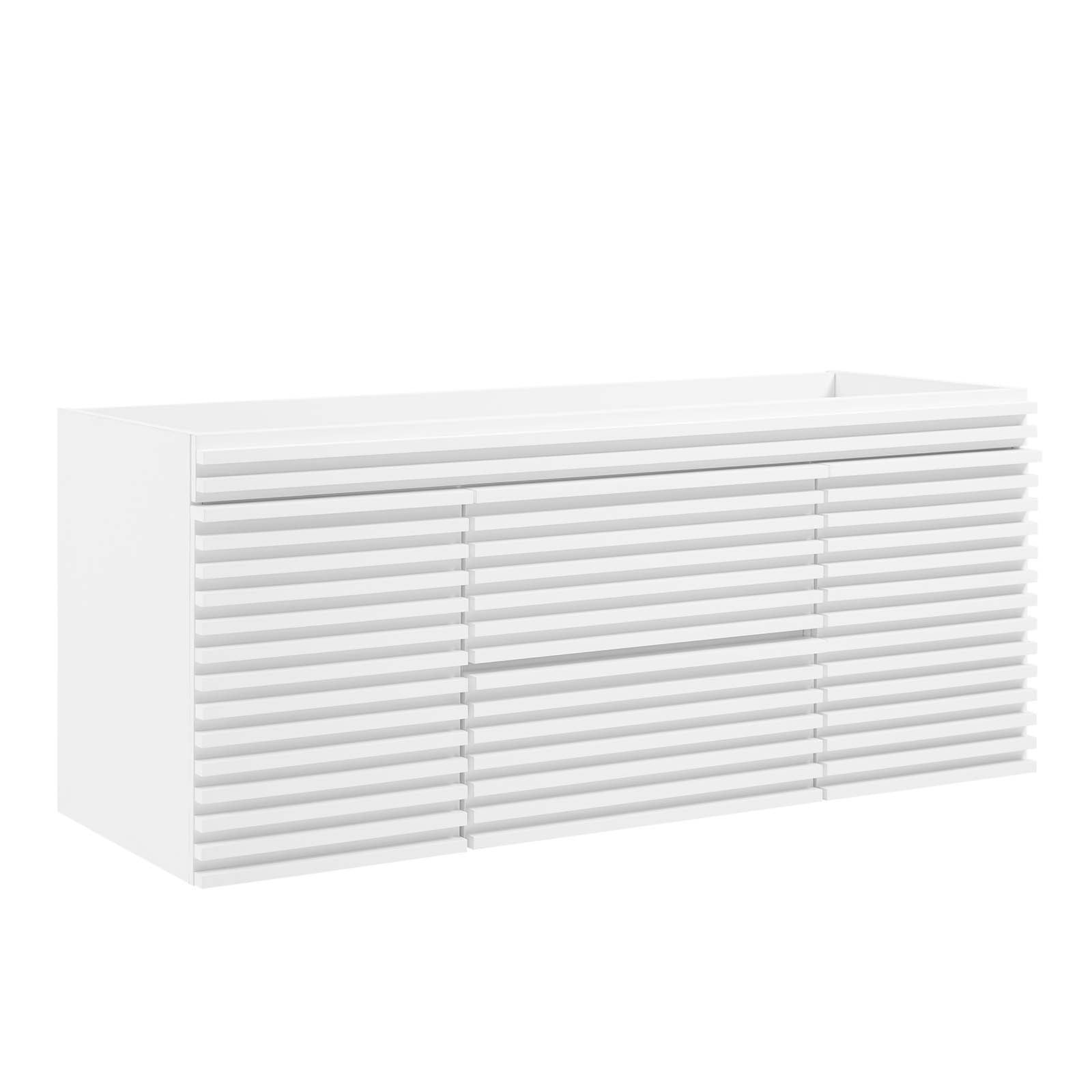 Modway Bathroom Vanity - Render 48" Wall-Mount Bathroom Vanity Cabinet White EEI-5866-WHI