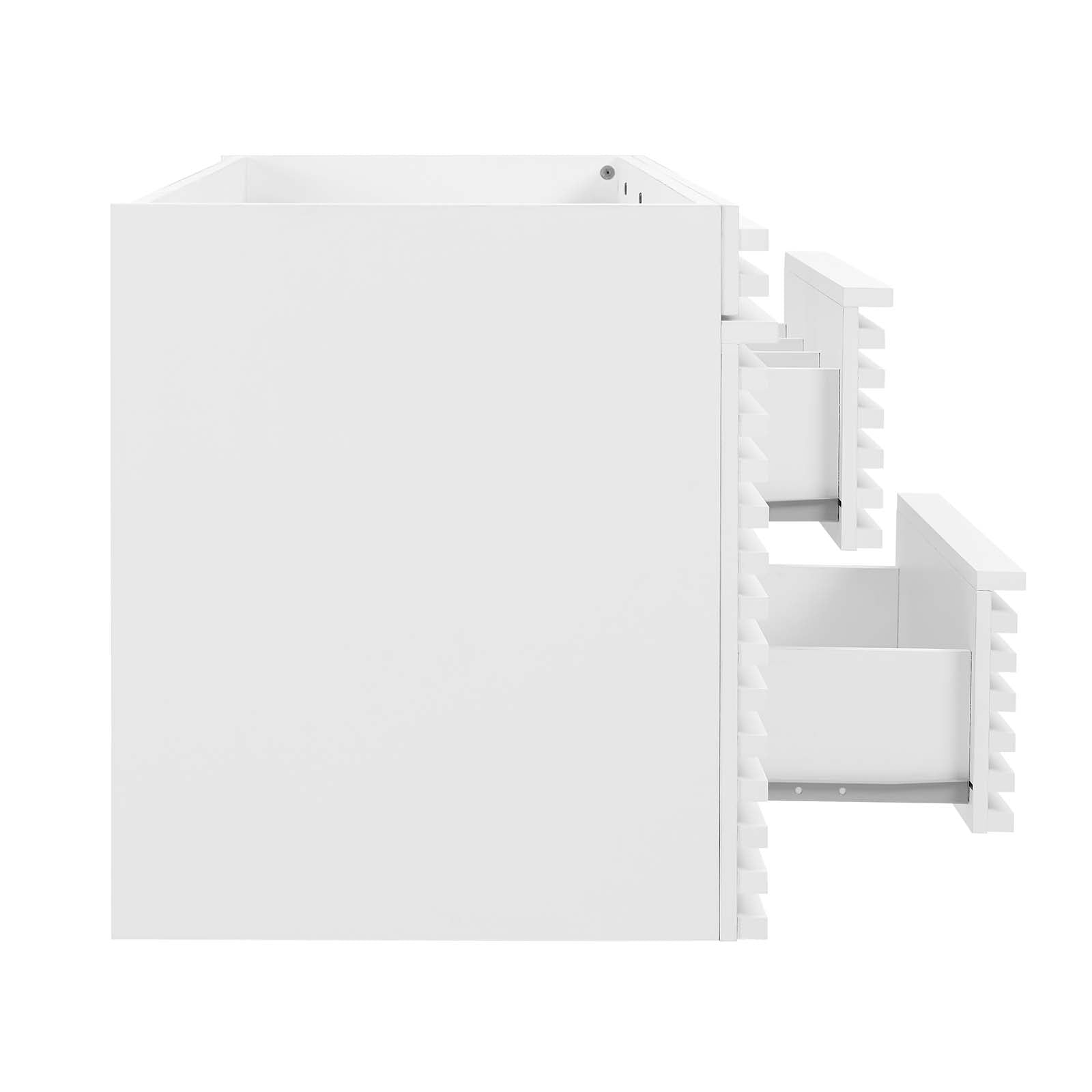 Modway Bathroom Vanity - Render 48" Wall-Mount Bathroom Vanity Cabinet White EEI-5866-WHI