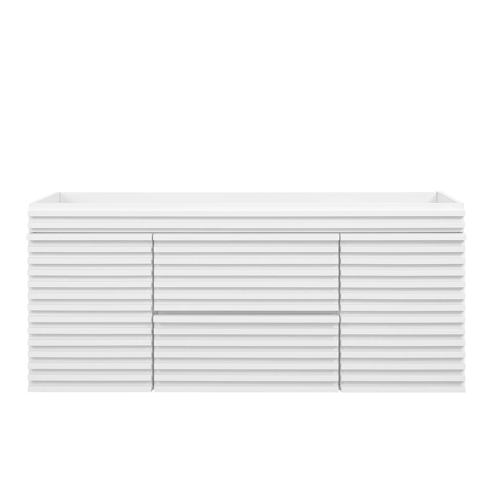 Modway Bathroom Vanity - Render 48" Wall-Mount Bathroom Vanity Cabinet White EEI-5866-WHI