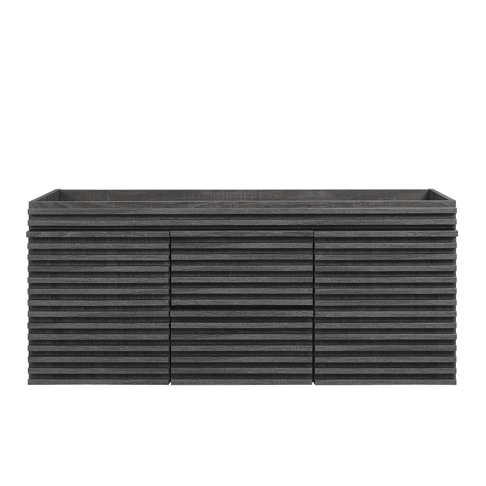 Modway Bathroom Vanity - Render 48" Wall-Mount Bathroom Vanity Cabinet Charcoal EEI-5867-CHA