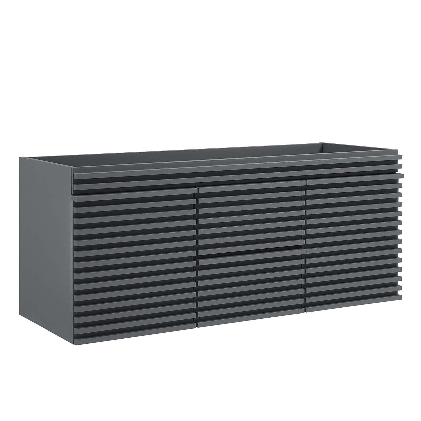 Modway Bathroom Vanity - Render 48" Wall-Mount Bathroom Vanity Cabinet Gray EEI-5867-GRY