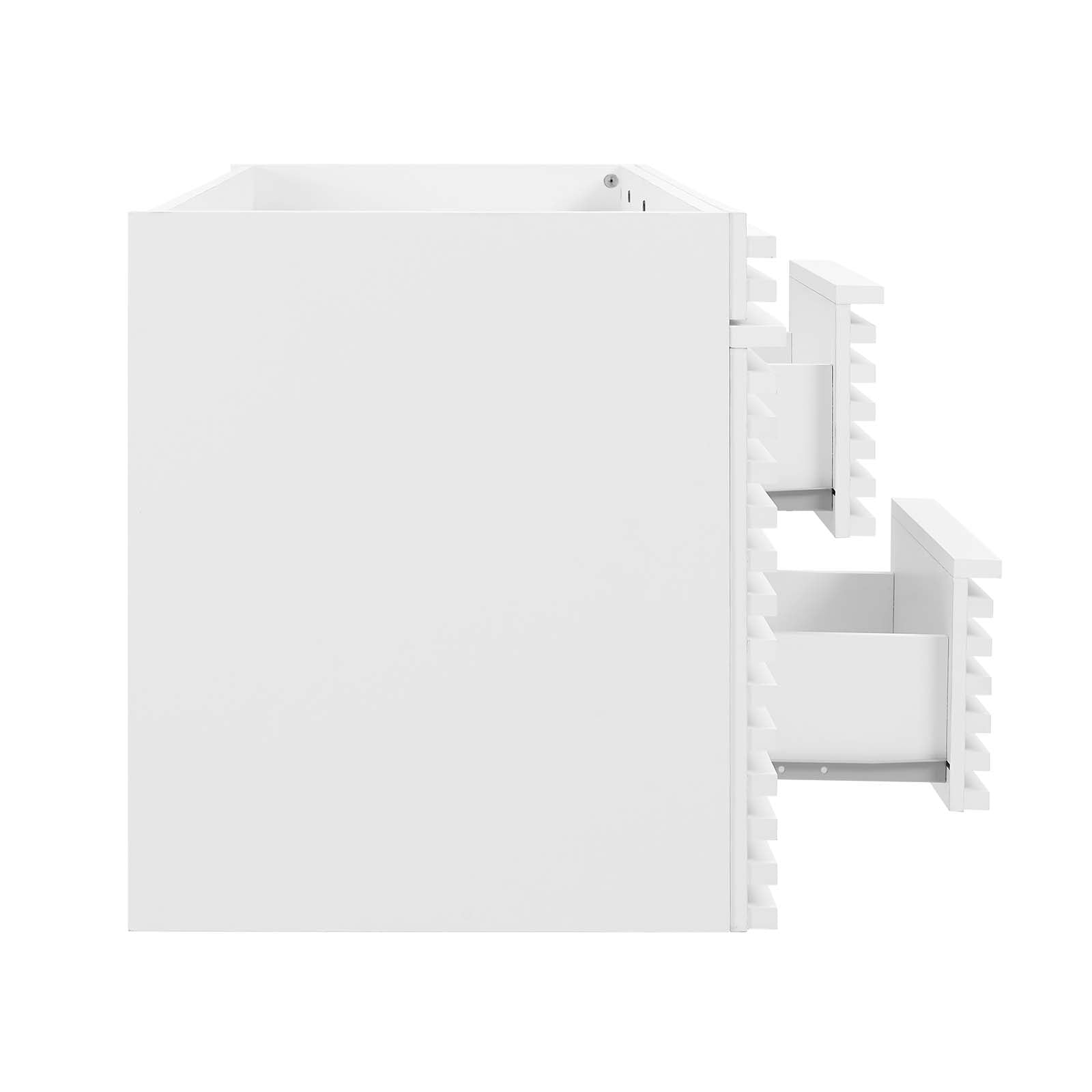 Modway Bathroom Vanity - Render 48" Wall-Mount Bathroom Vanity Cabinet White EEI-5867-WHI