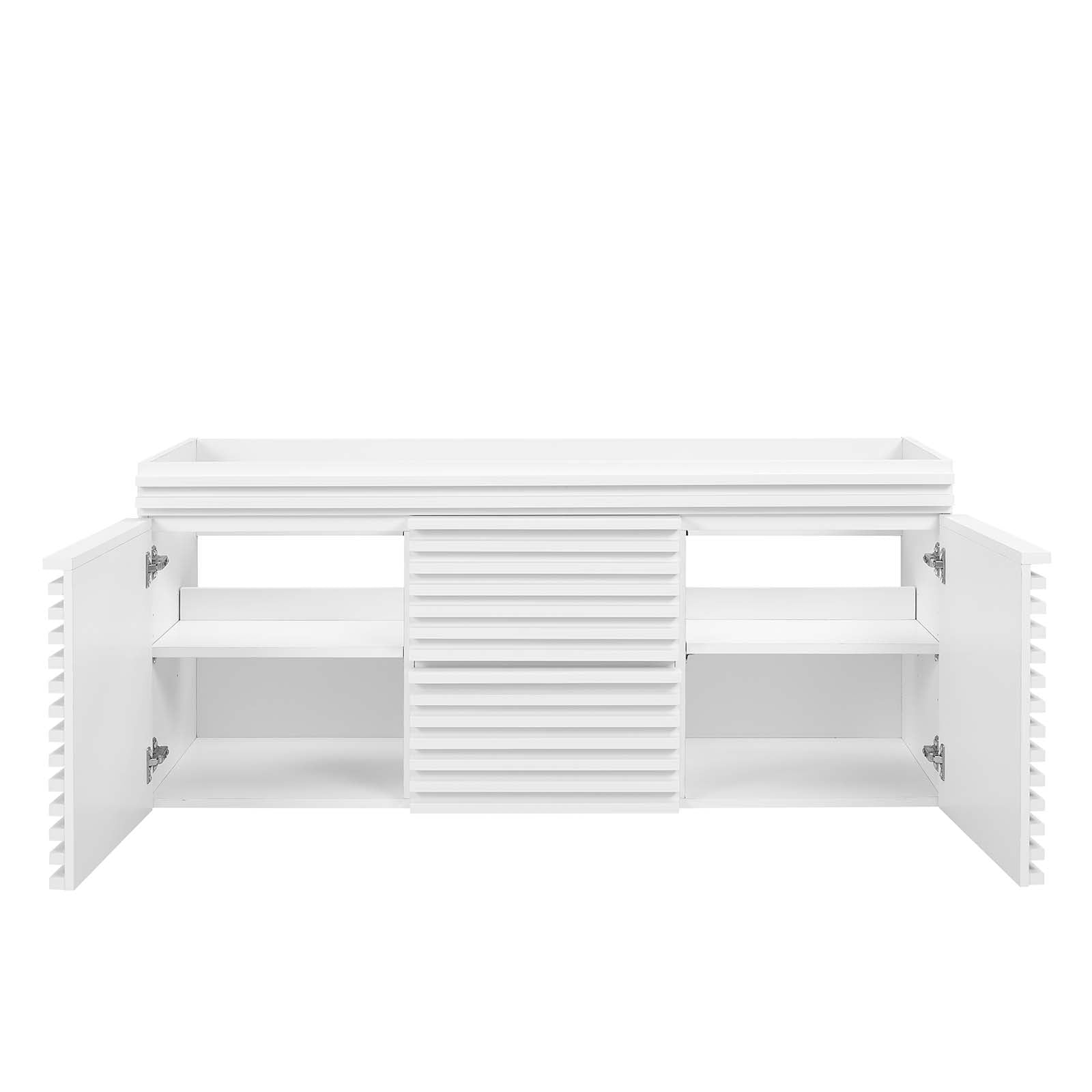 Modway Bathroom Vanity - Render 48" Wall-Mount Bathroom Vanity Cabinet White EEI-5867-WHI