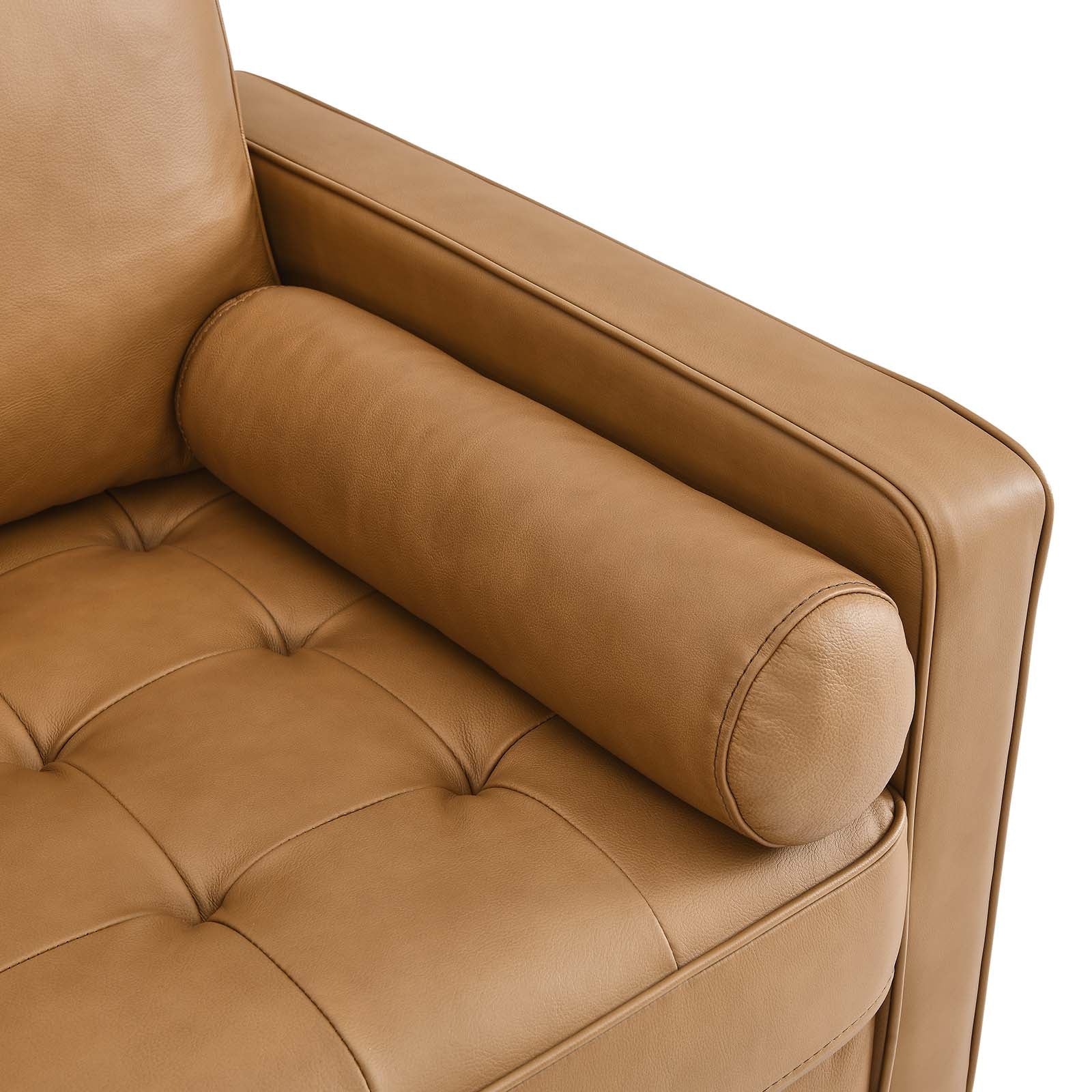 Modway Accent Chairs - Valour Leather Armchair Tan