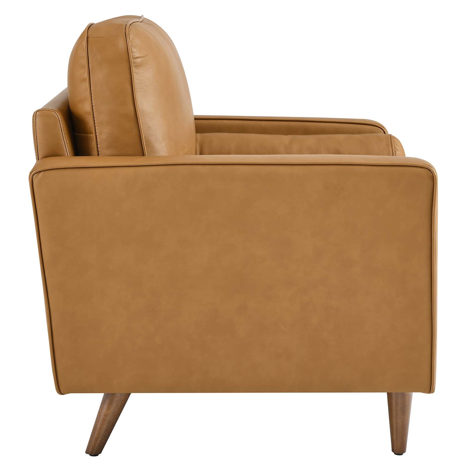Modway Accent Chairs - Valour Leather Armchair Tan