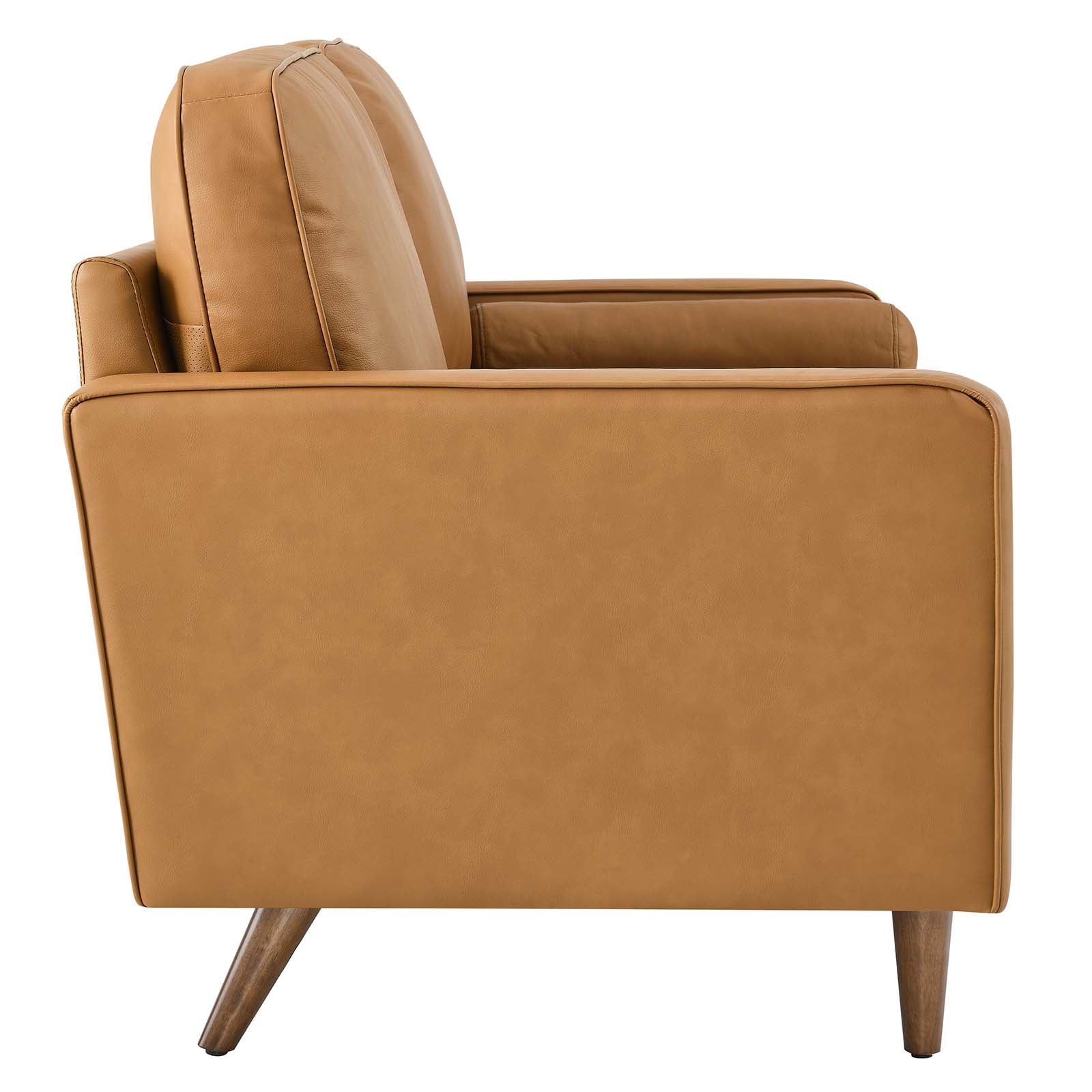 Modway Loveseats - Valour Leather Loveseat Tan