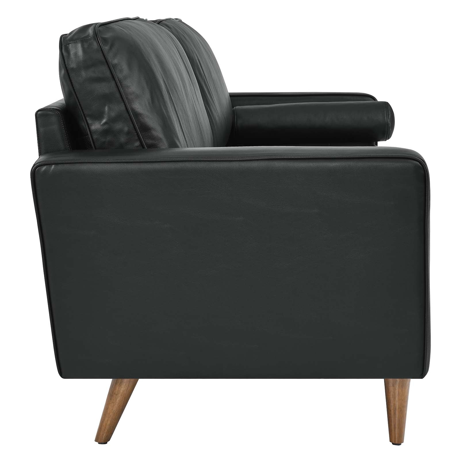 Modway Sofas & Couches - Valour 88" Leather Sofa Black