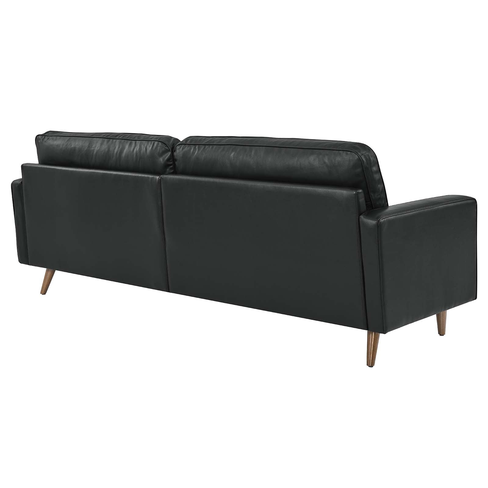 Modway Sofas & Couches - Valour 88" Leather Sofa Black