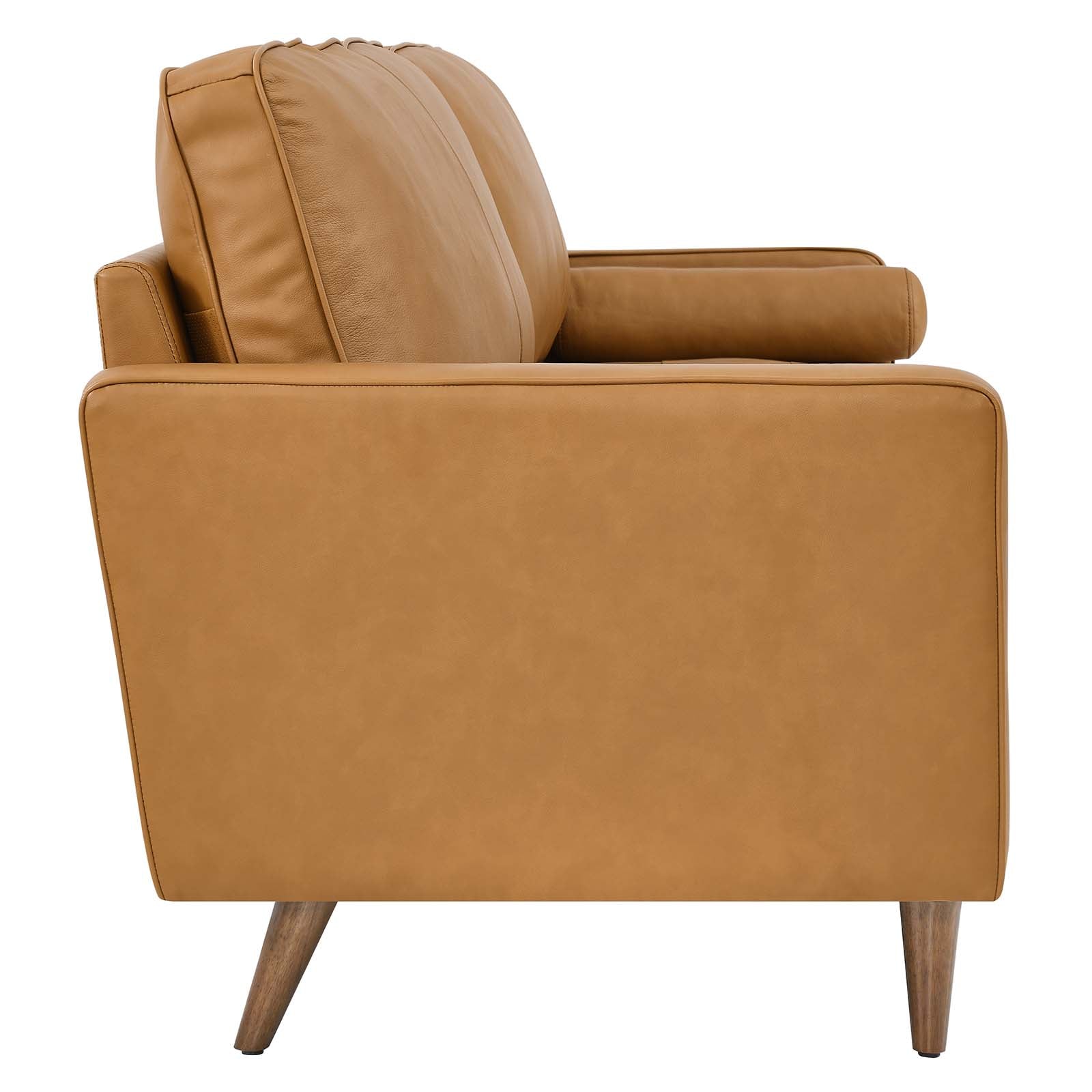 Modway Sofas & Couches - Valour 88" Leather Sofa Tan