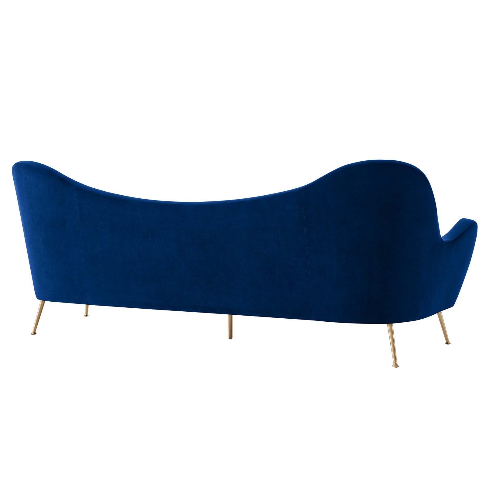 Modway Sofas & Couches - Cheshire Channel Tufted Performance Velvet Sofa Navy