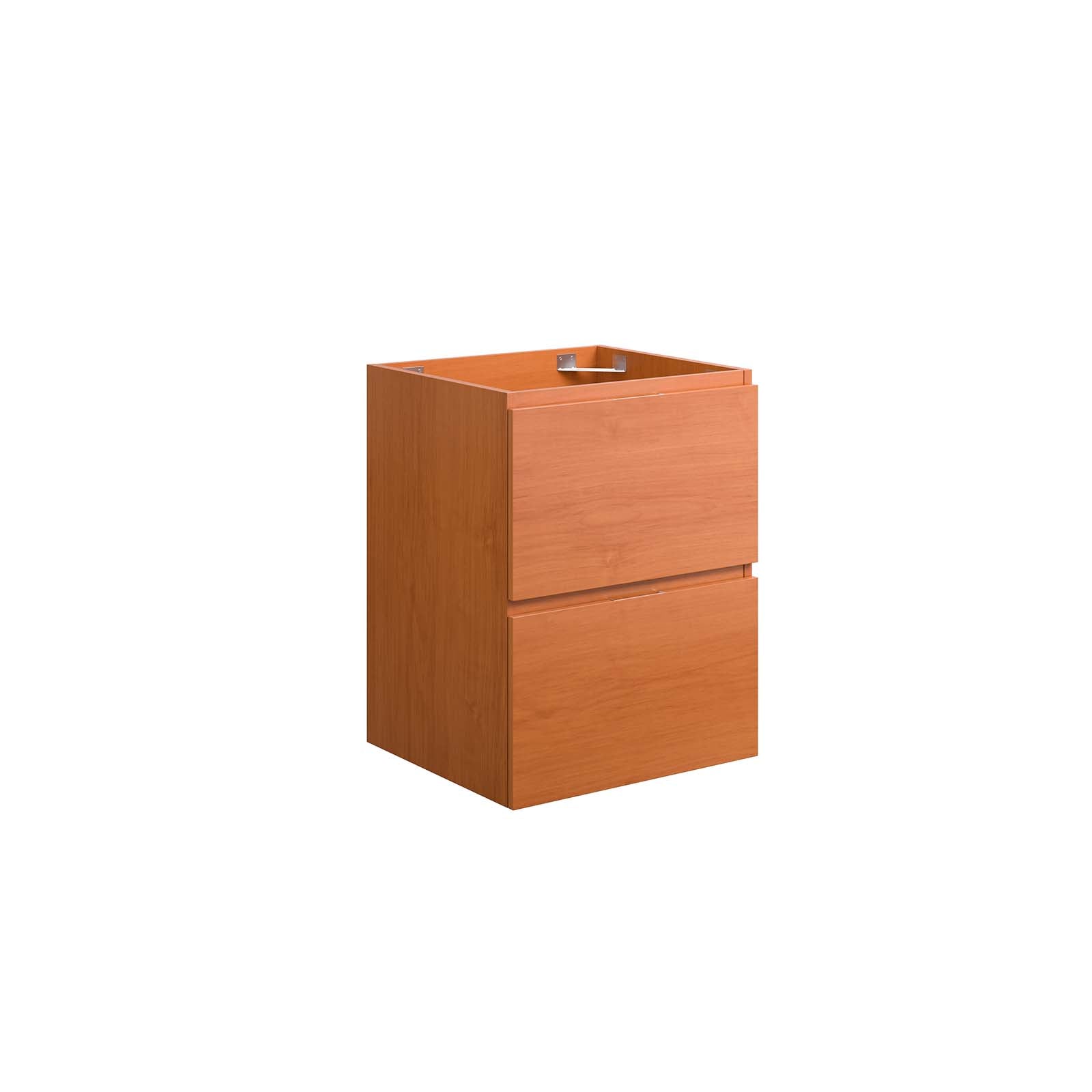 Modway Bathroom Vanity - Scenic 18" Wall-Mount Bathroom Vanity Cabinet Cherry Walnut