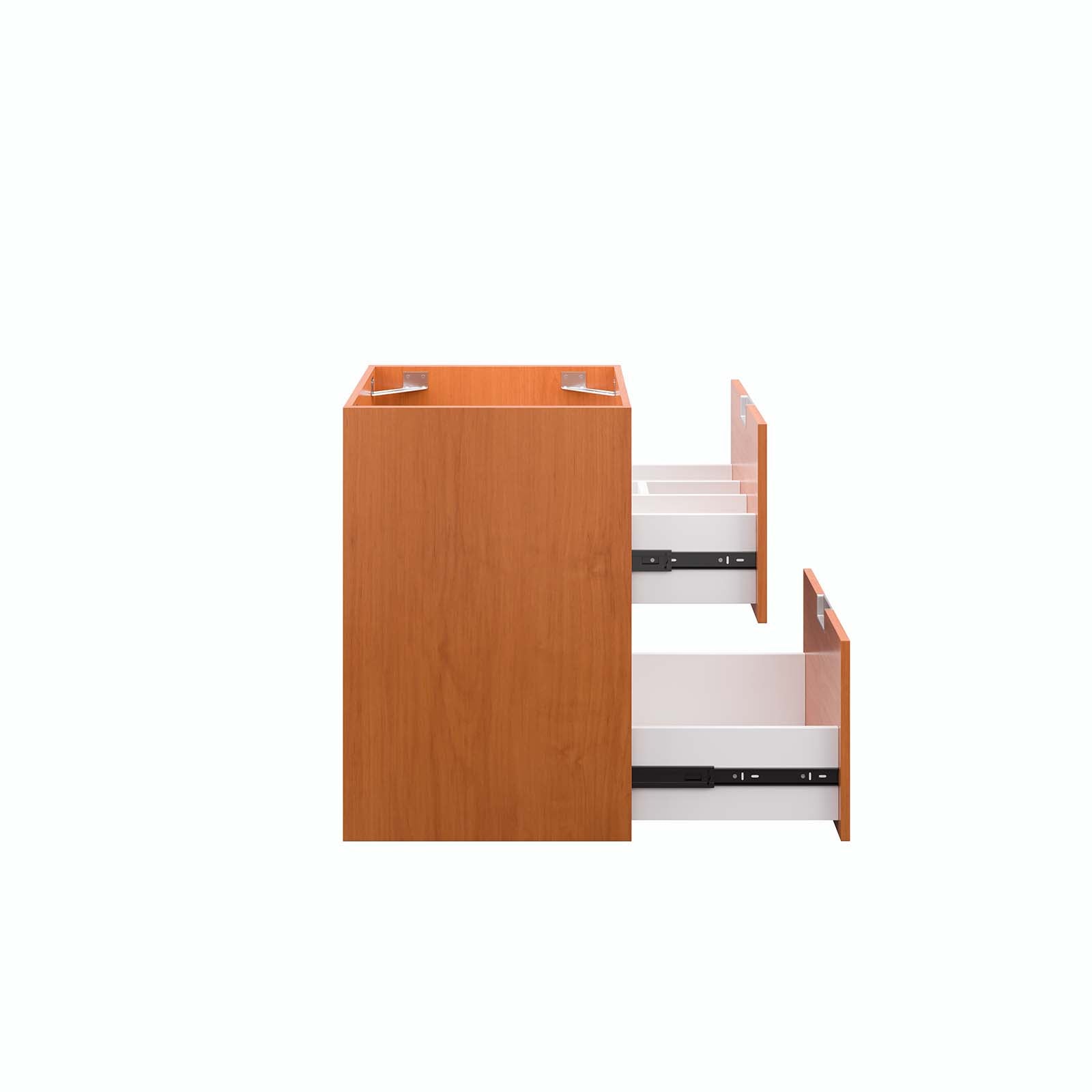 Modway Bathroom Vanity - Scenic 18" Wall-Mount Bathroom Vanity Cabinet Cherry Walnut