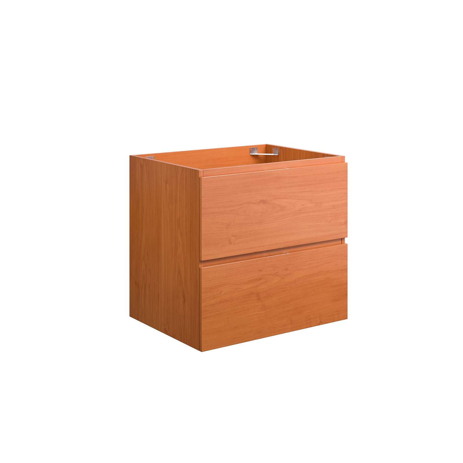 Modway Bathroom Vanity - Scenic 24" Wall-Mount Bathroom Vanity Cabinet Cherry Walnut