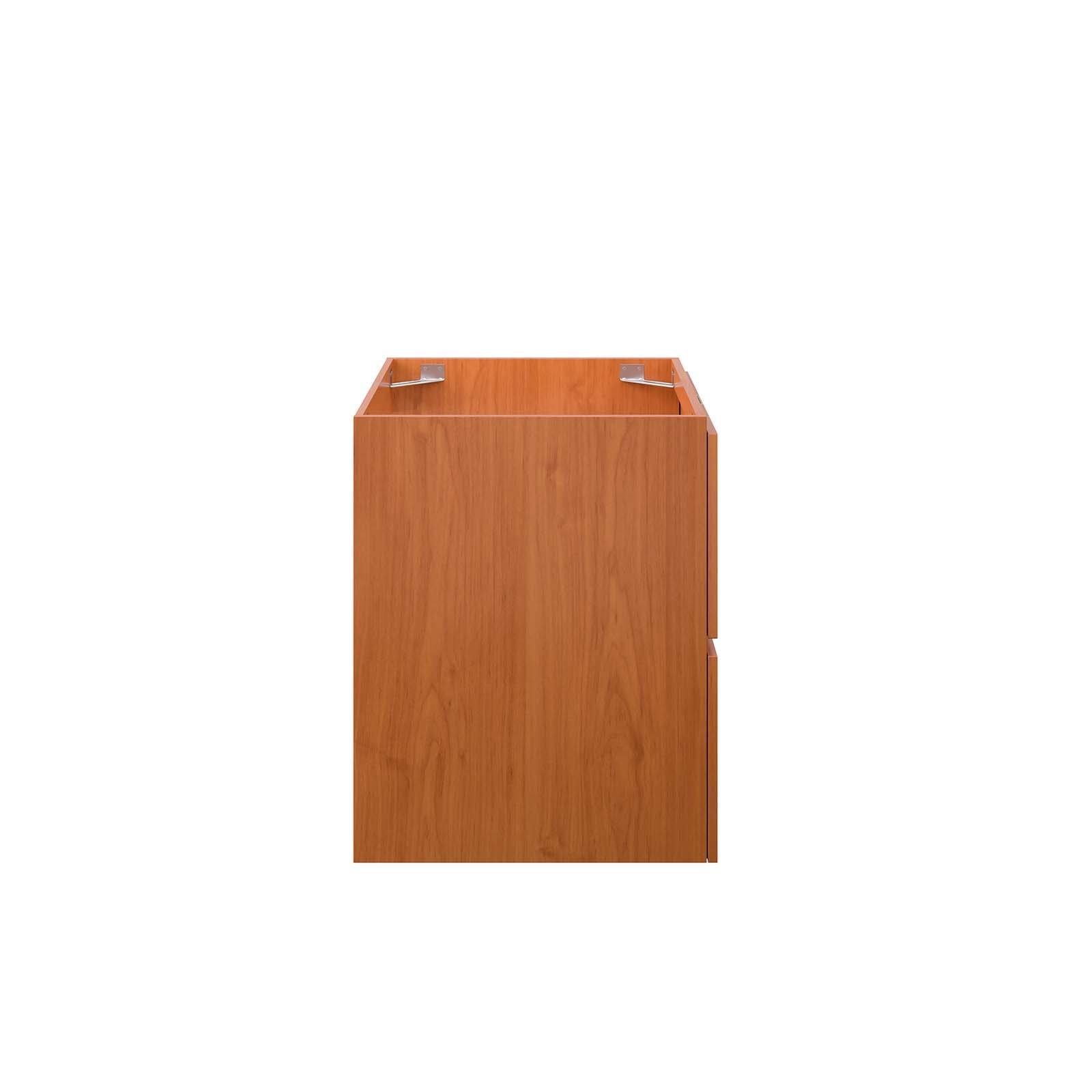 Modway Bathroom Vanity - Scenic 24" Wall-Mount Bathroom Vanity Cabinet Cherry Walnut