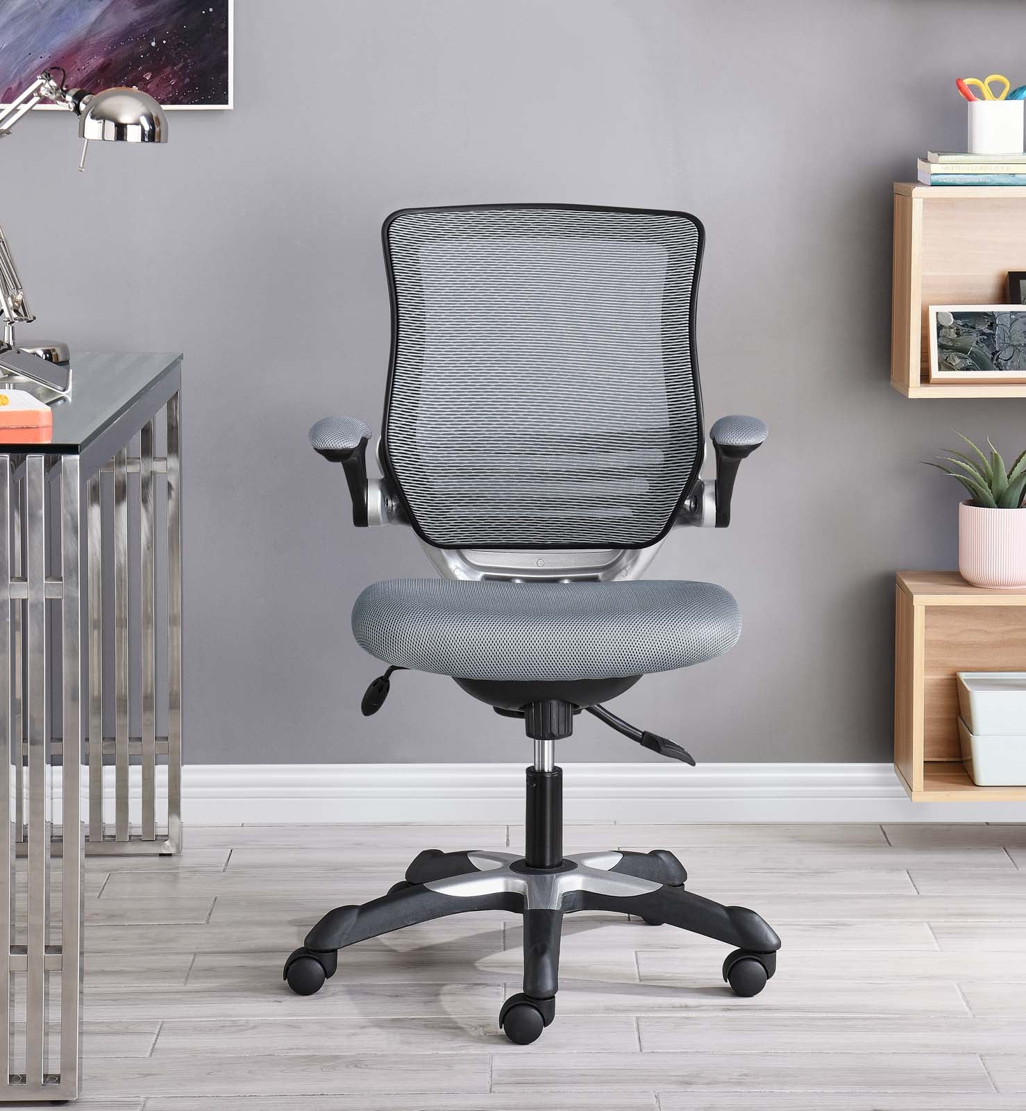 Modway Task Chairs - Edge Mesh Office Chair Gray
