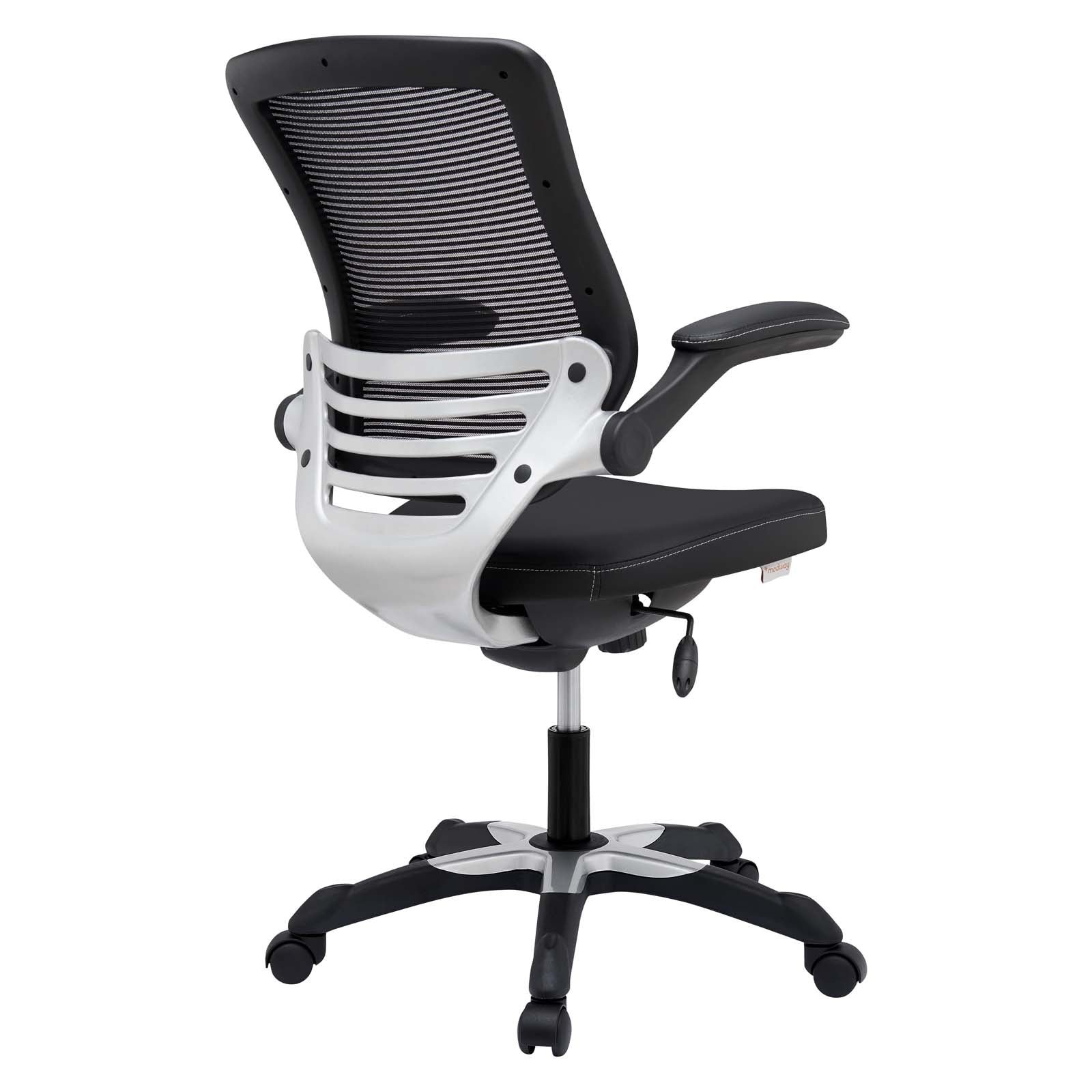 Modway Task Chairs - Edge Vinyl Office Chair Black