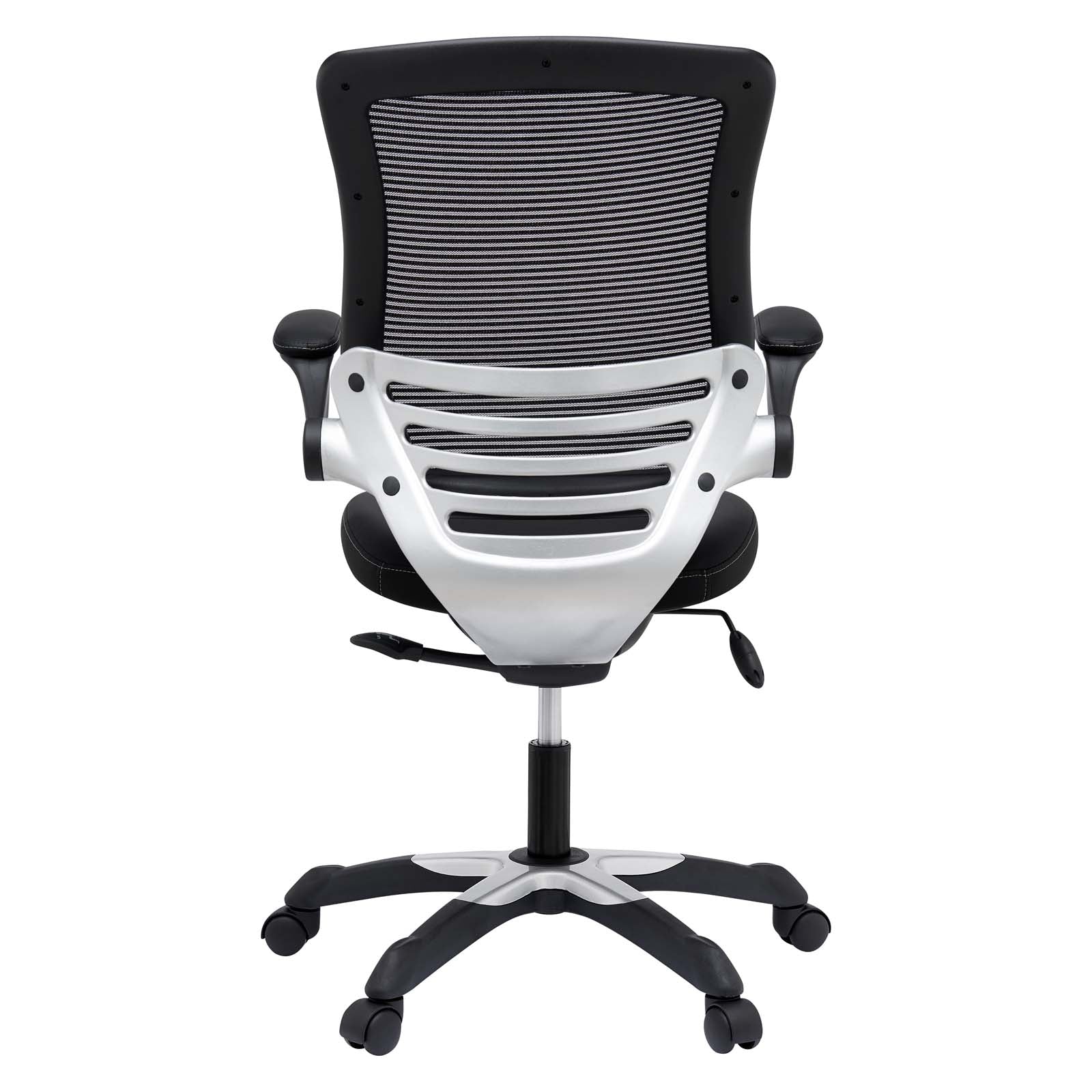 Modway Task Chairs - Edge Vinyl Office Chair Black