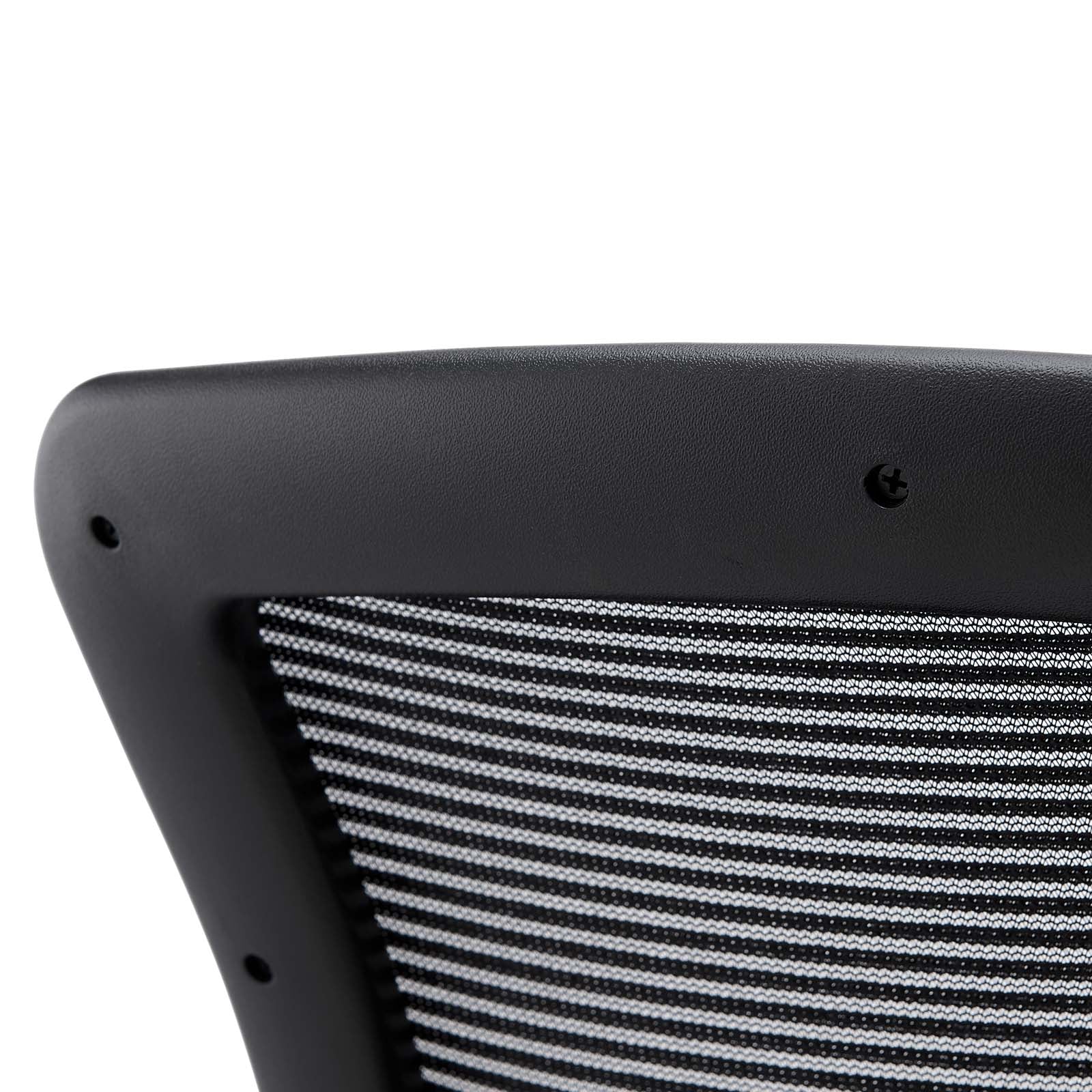 Modway Task Chairs - Edge Vinyl Office Chair Black