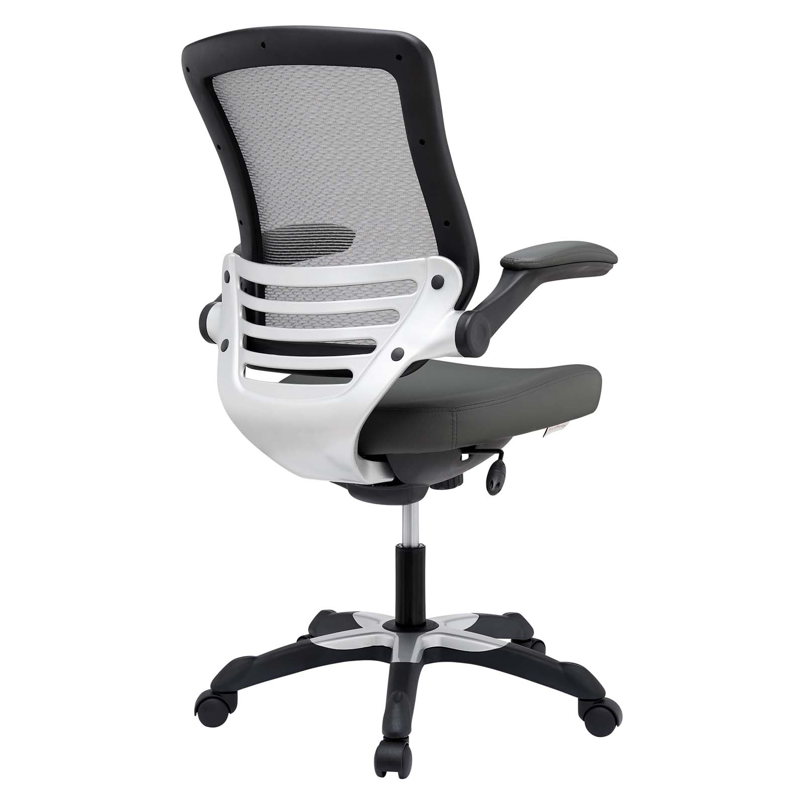 Modway Task Chairs - Edge Vinyl Office Chair Gray