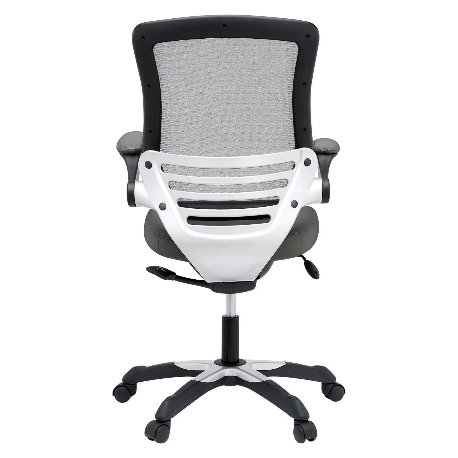 Modway Task Chairs - Edge Vinyl Office Chair Gray