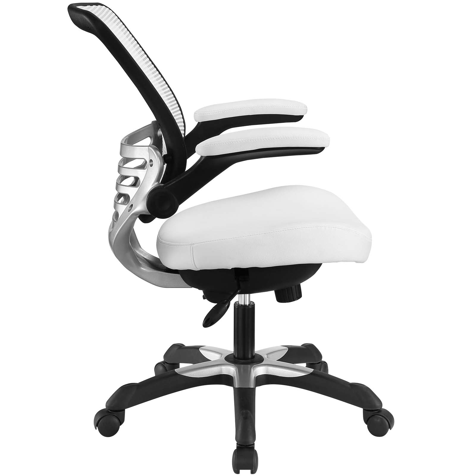 Modway Task Chairs - Edge Vinyl Office Chair White