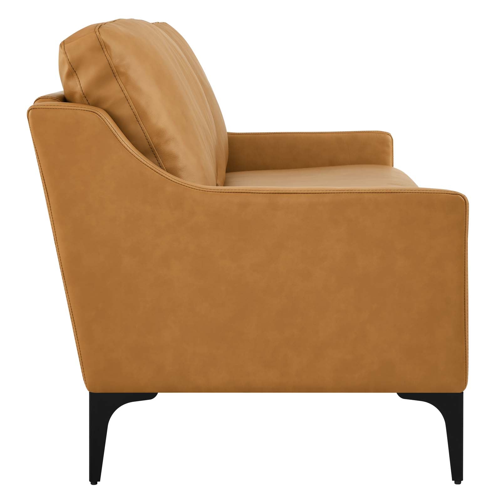 Modway Sofas & Couches - Corland Leather Sofa Tan