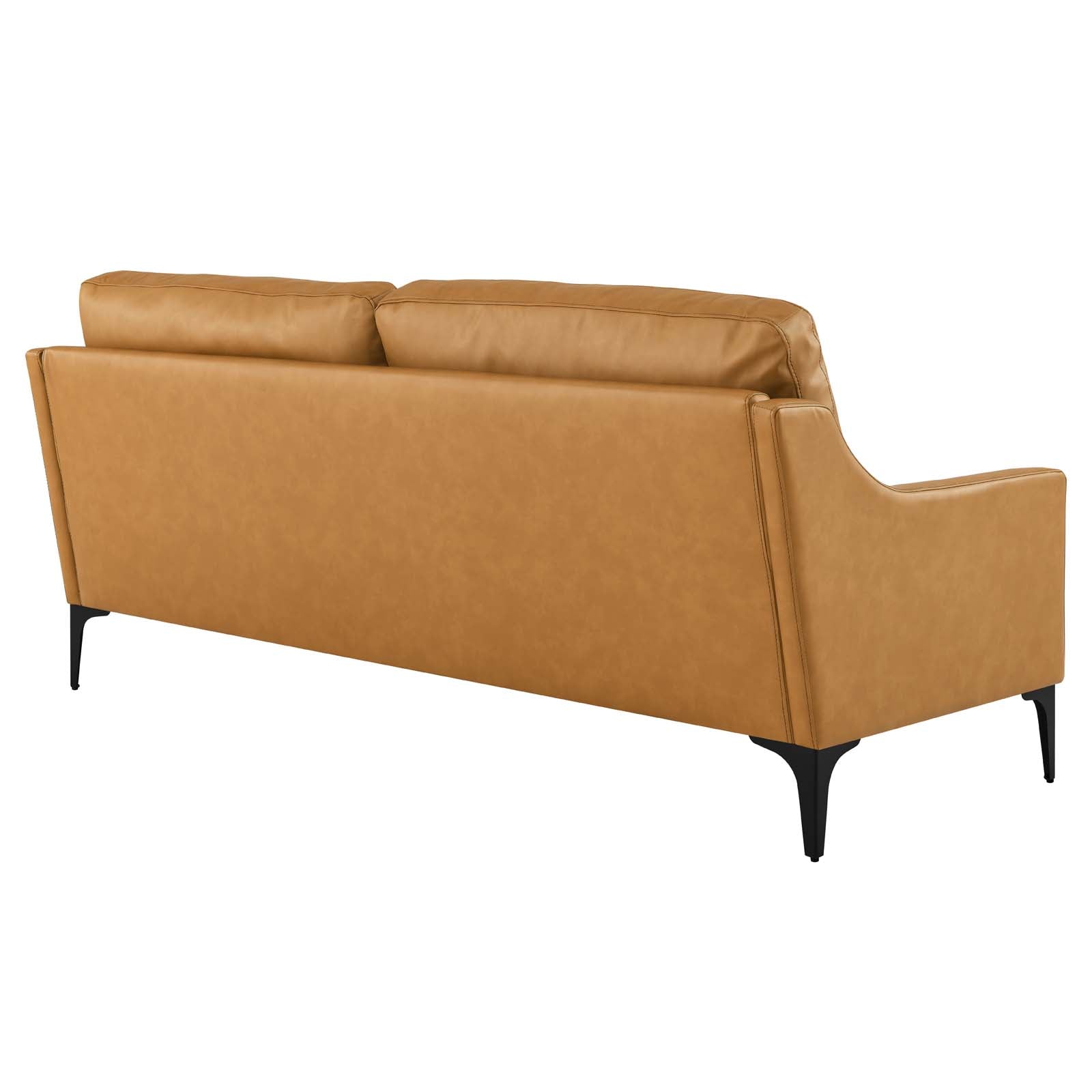 Modway Sofas & Couches - Corland Leather Sofa Tan