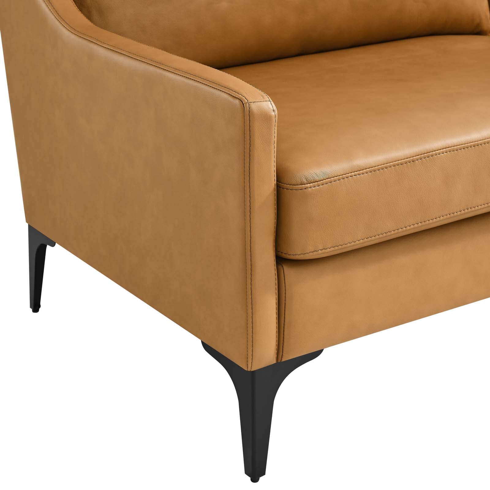 Modway Sofas & Couches - Corland Leather Sofa Tan