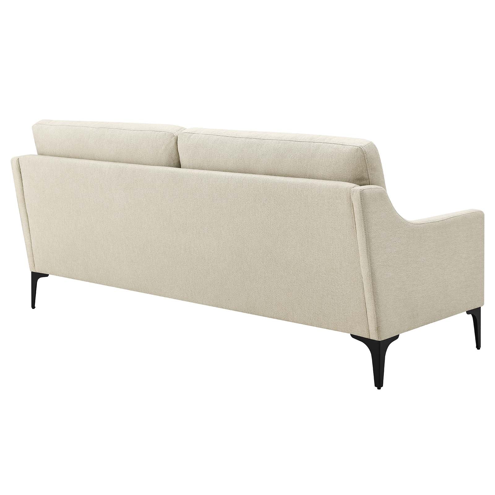 Modway Sofas & Couches - Corland Upholstered Fabric Sofa Beige