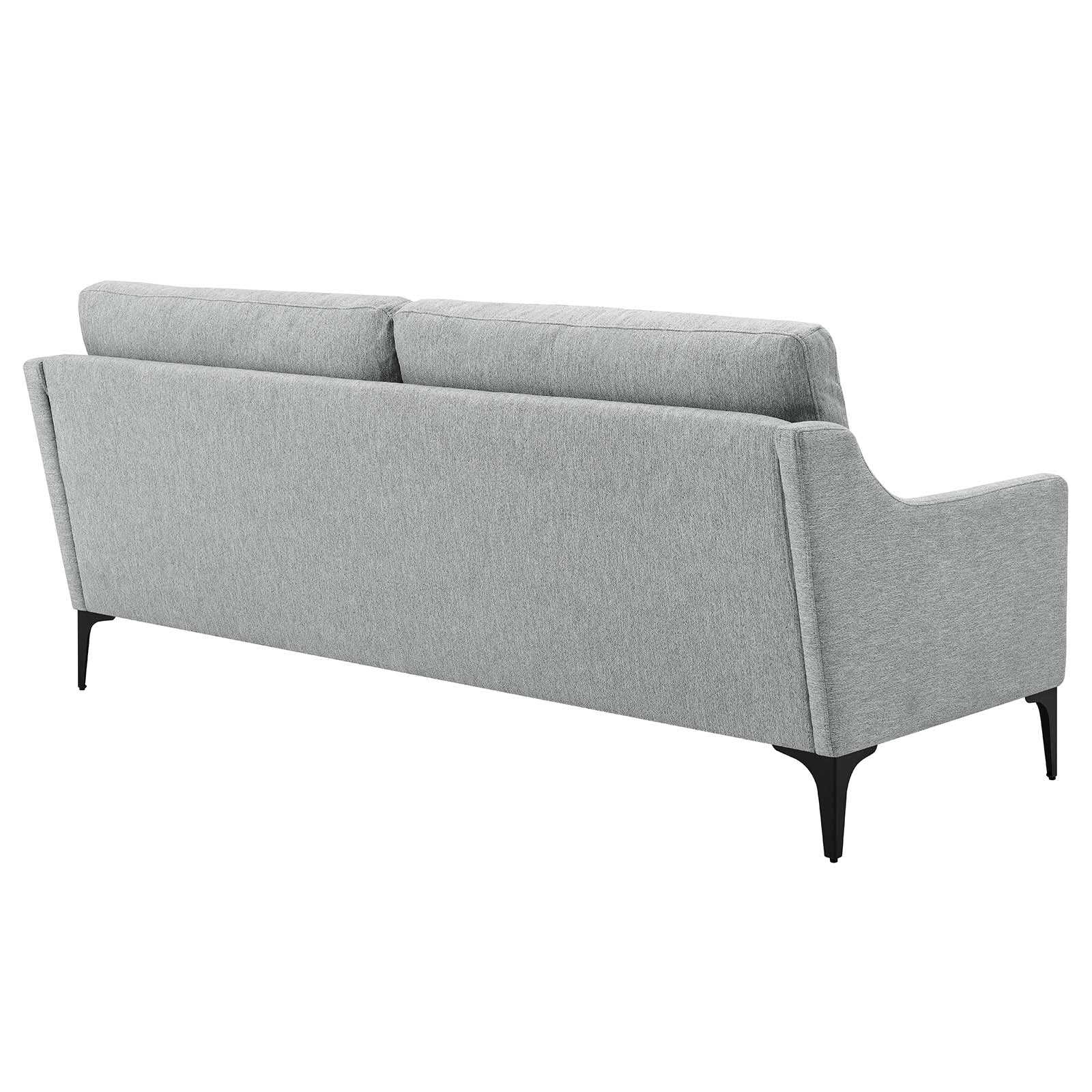 Modway Sofas & Couches - Corland Upholstered Fabric Sofa Light Gray
