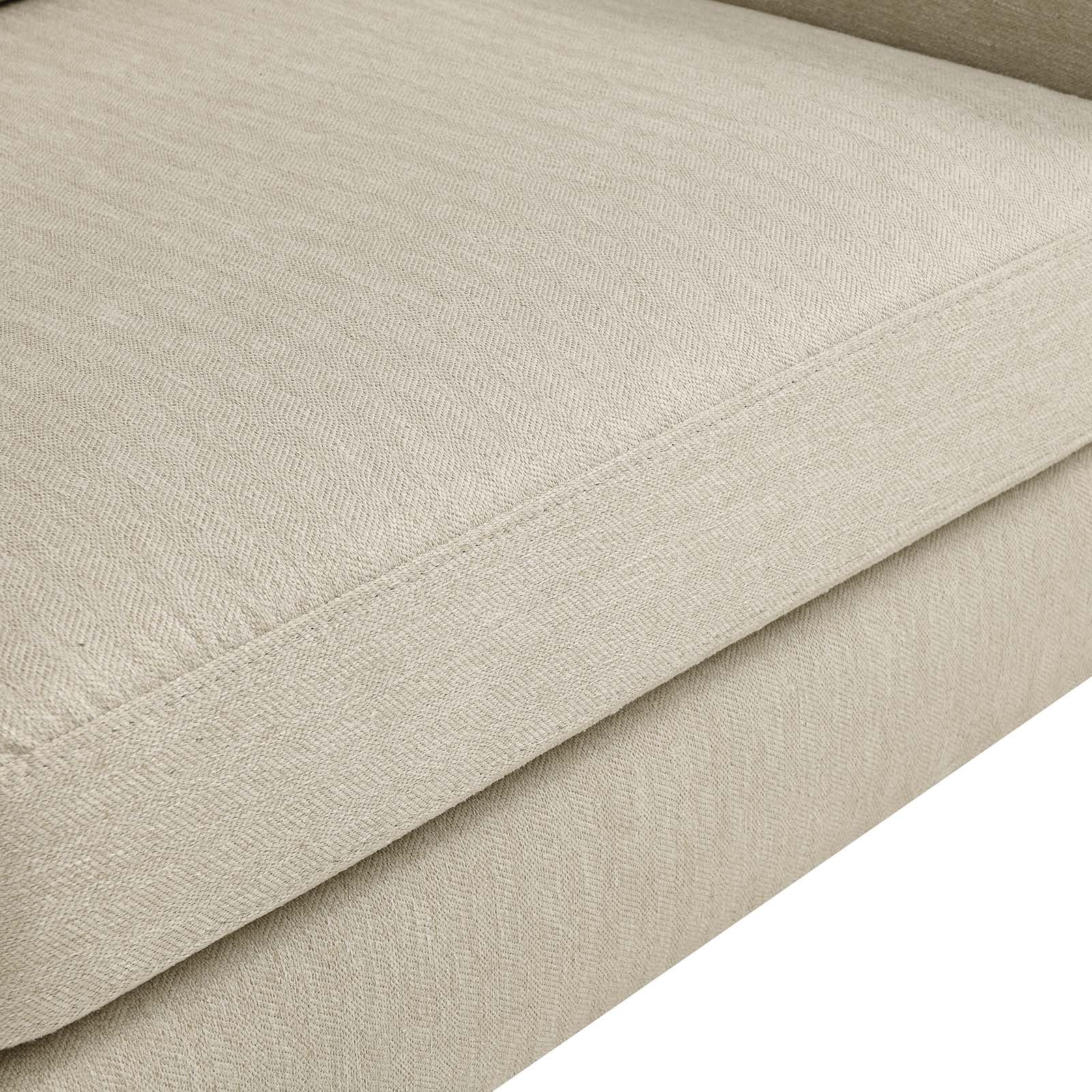 Modway Loveseats - Corland Upholstered Fabric Loveseat Beige