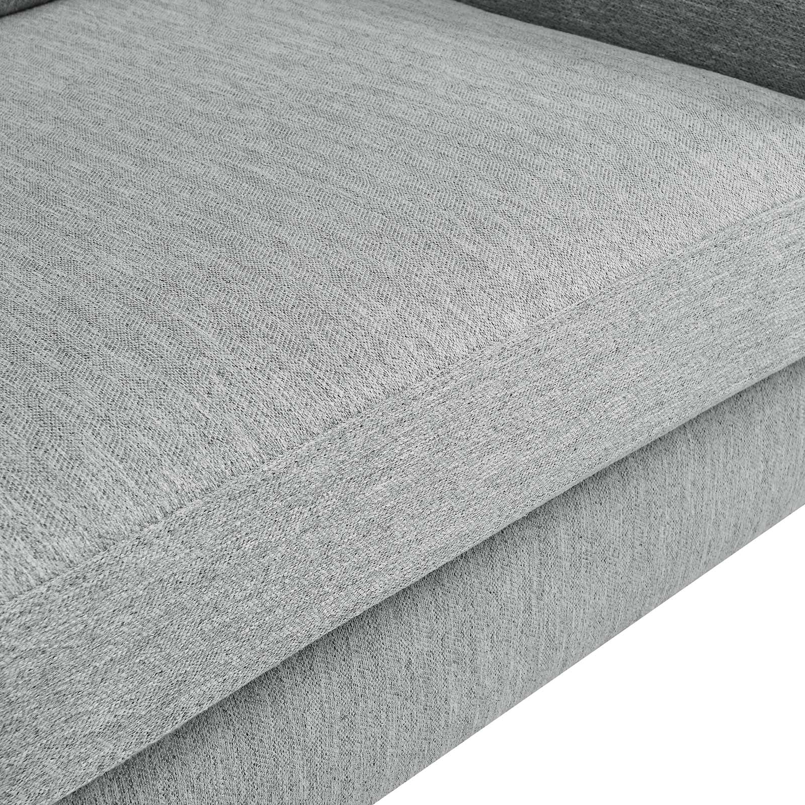 Modway Loveseats - Corland Upholstered Fabric Loveseat Light Gray