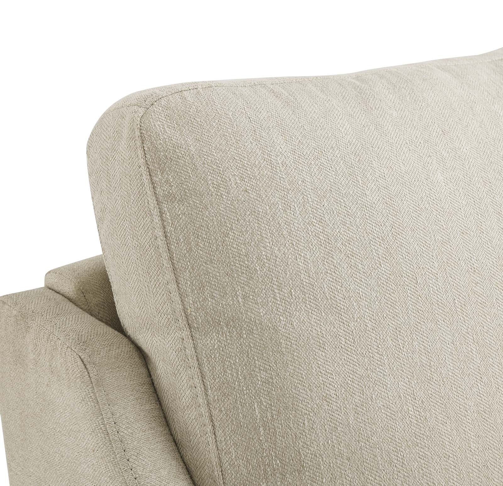 Modway Accent Chairs - Corland Upholstered Fabric Armchair Beige