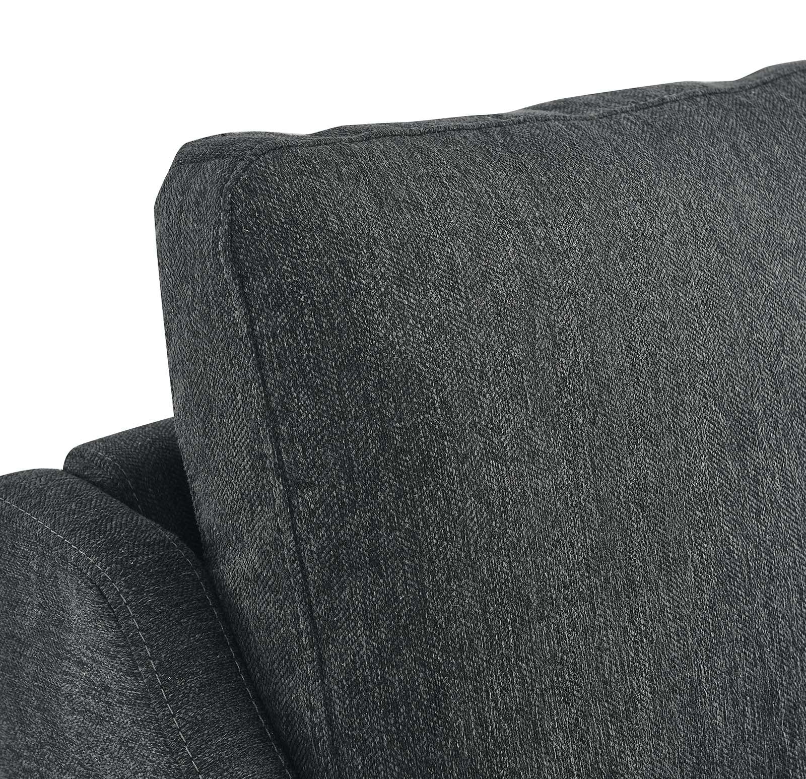 Modway Accent Chairs - Corland Upholstered Fabric Armchair Charcoal