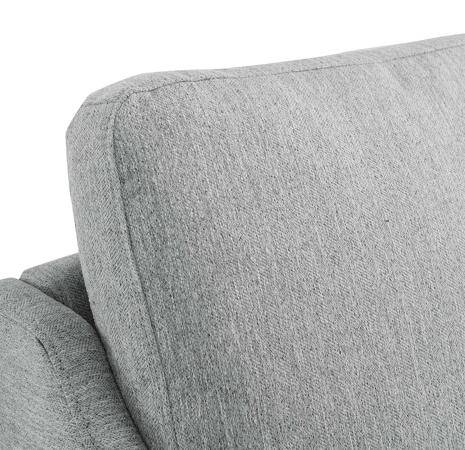 Modway Accent Chairs - Corland Upholstered Fabric Armchair Light Gray