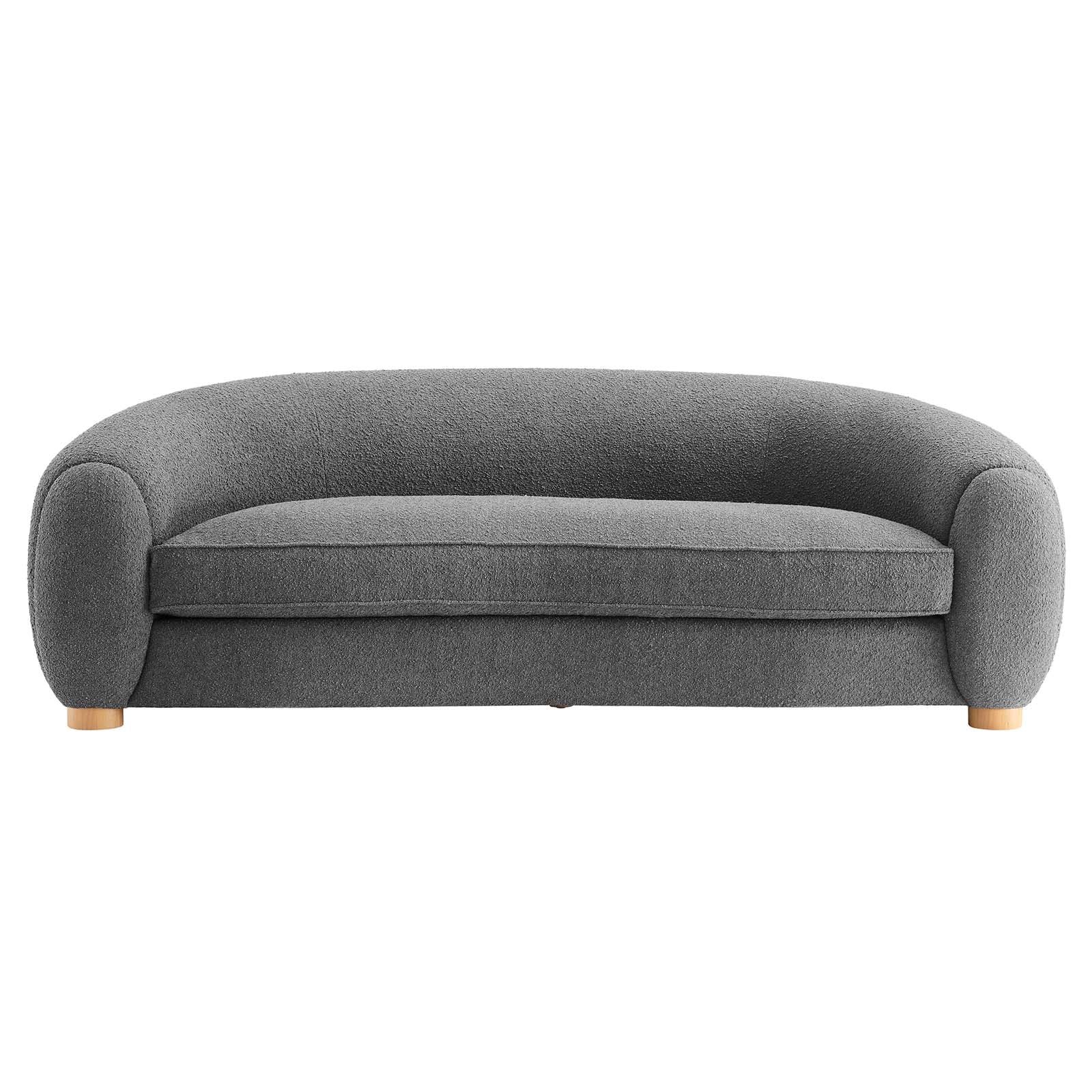 Modway Sofas & Couches - Abundant Boucle Upholstered Fabric Sofa Gray
