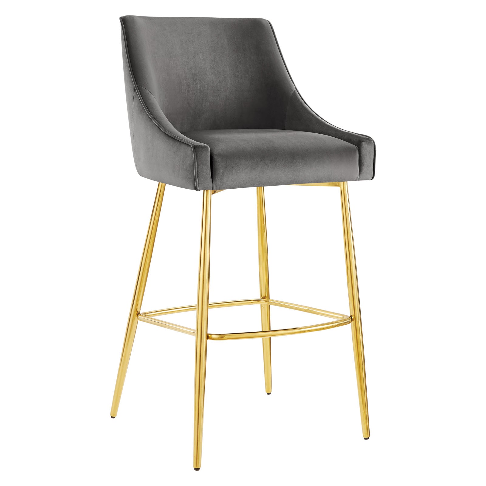 Modway Barstools - Discern Bar Stools - Set Of 2 Gray
