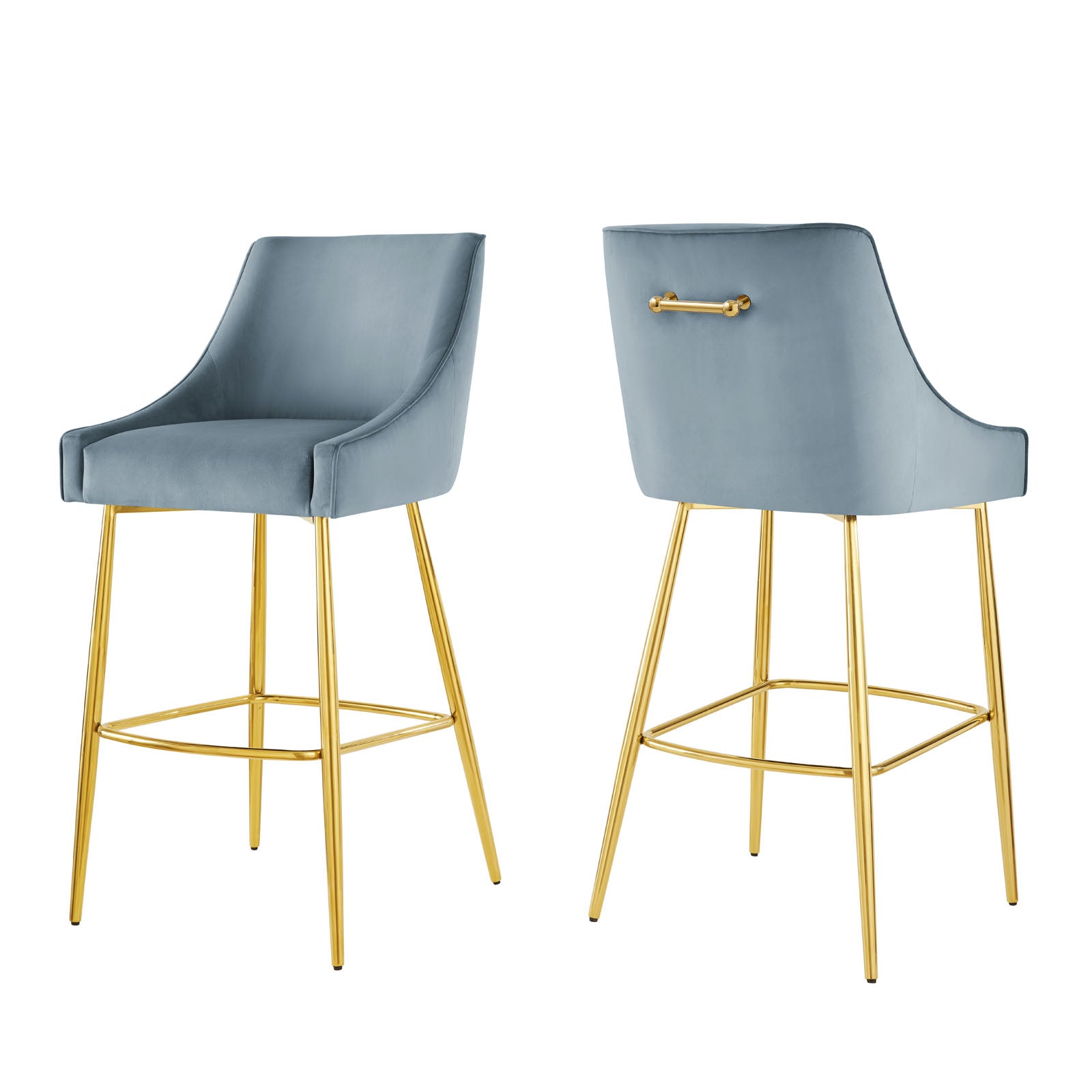 Modway Barstools - Discern Bar Stools - Set Of 2 Light Blue