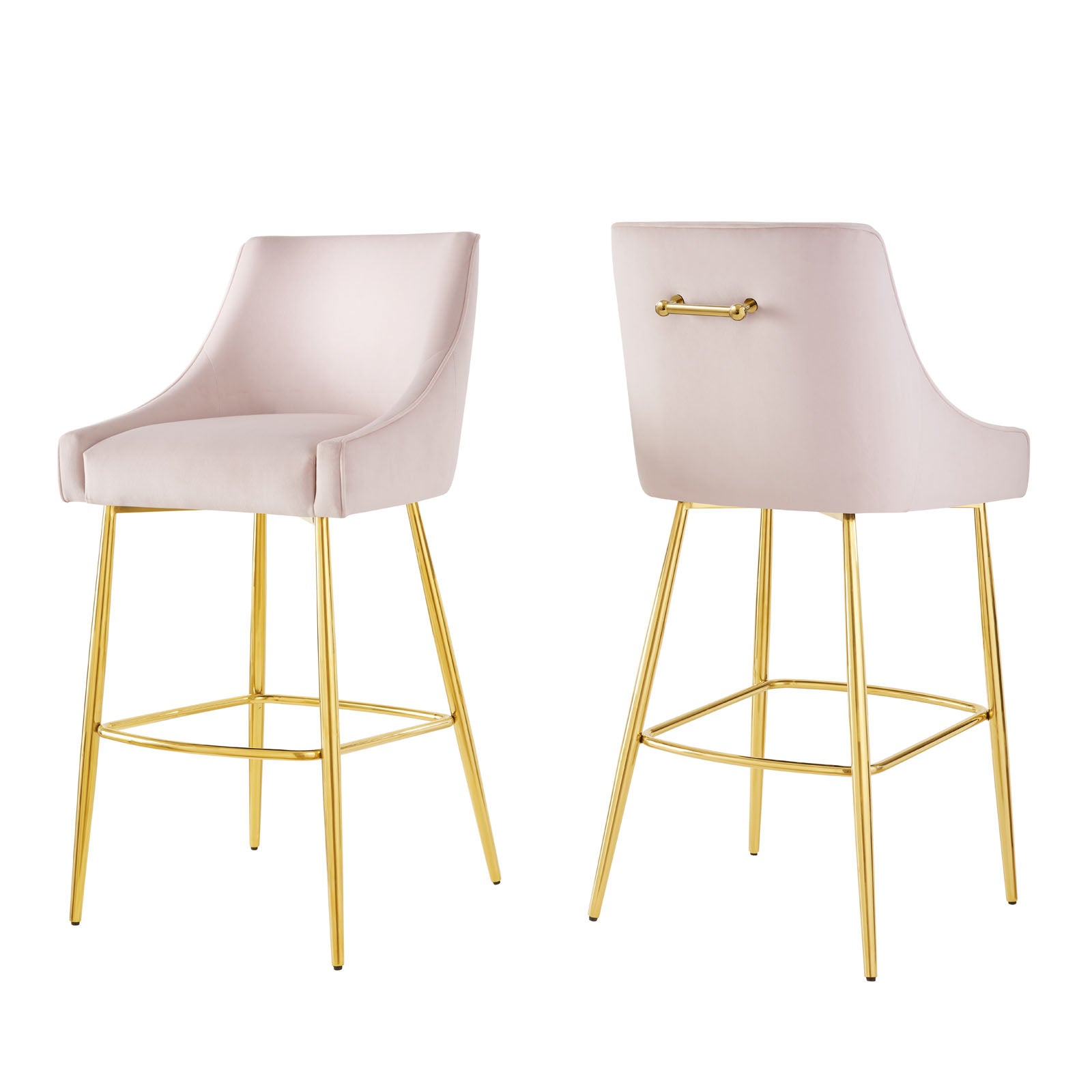 Modway Barstools - Discern Bar Stools - Set Of 2 Pink