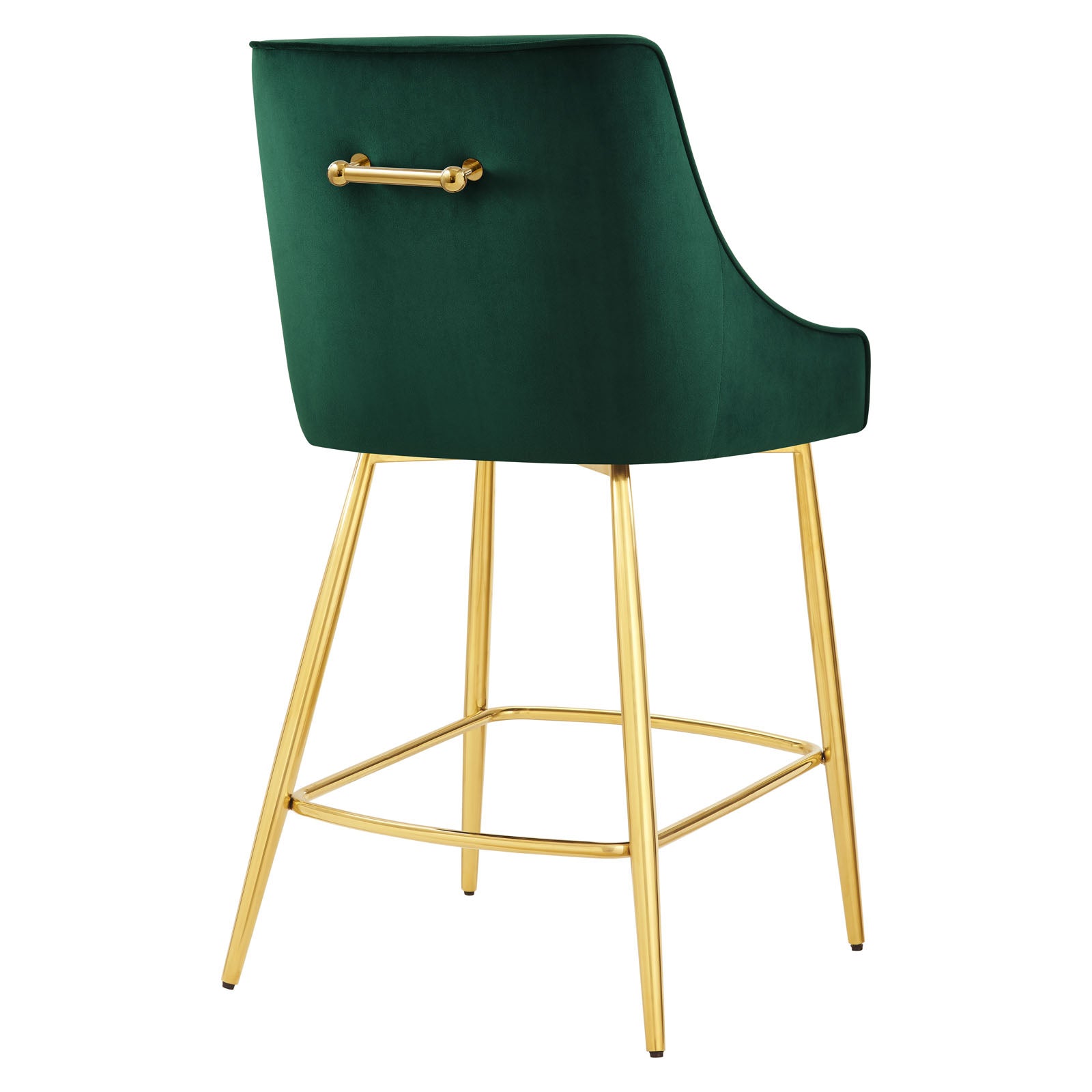 Modway Barstools - Discern Counter Stools - Set Of 2 Green