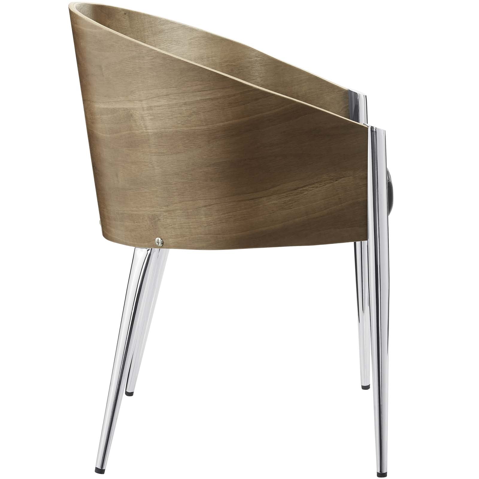 Modway Dining Chairs - Cooper Dining Wood Armchair Silver