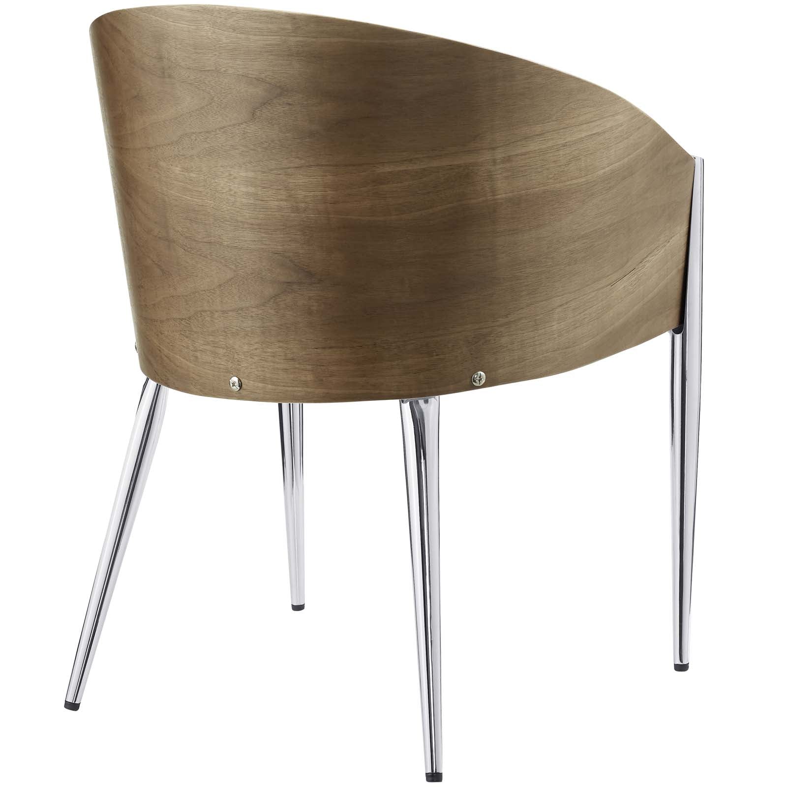 Modway Dining Chairs - Cooper Dining Wood Armchair Silver