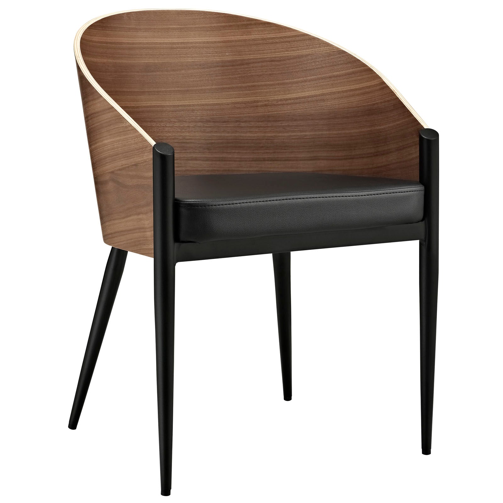 Modway Dining Chairs - Cooper Dining Wood Armchair Walnut