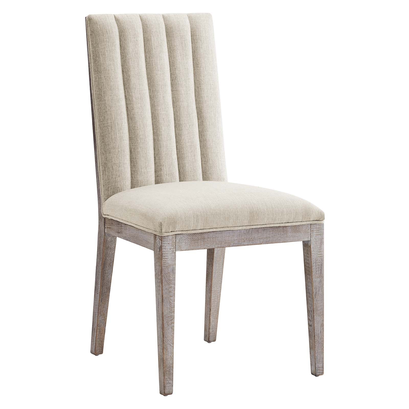 Modway Dining Chairs - Maisonette French Vintage Tufted Fabric Dining Side Chairs Set of 2 Beige