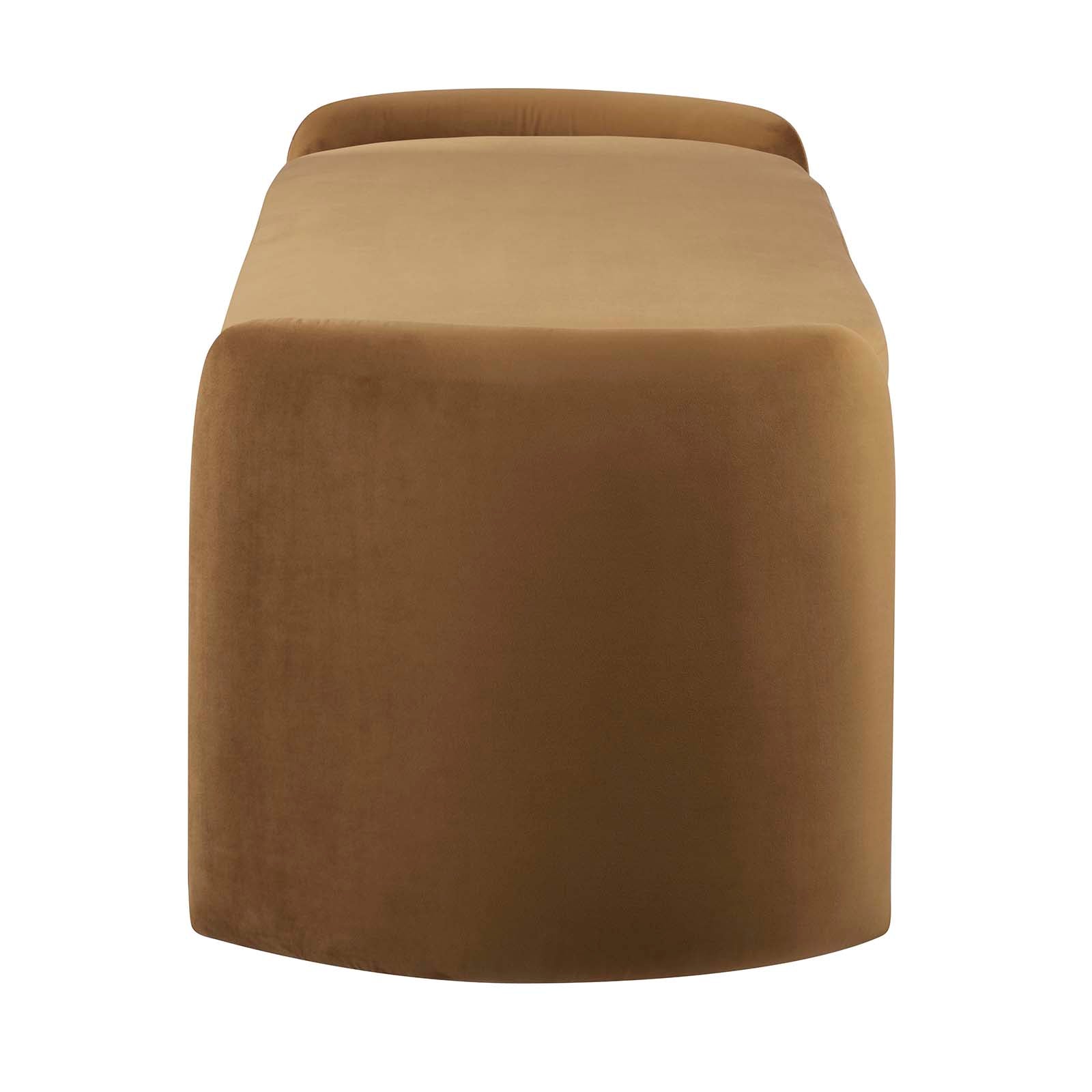 Modway Benches - Nebula Upholstered Performance Velvet Bench Cognac