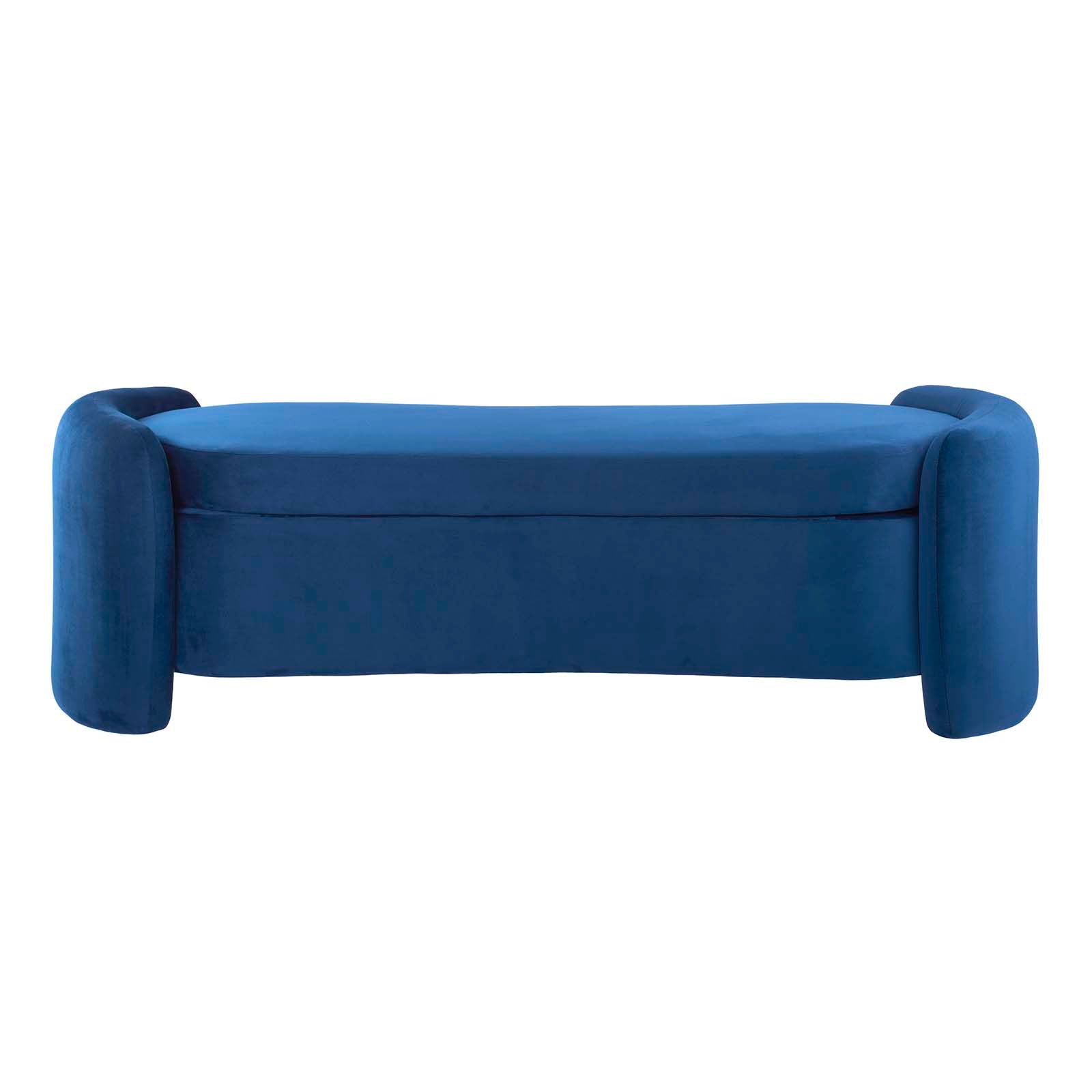 Modway Benches - Nebula Upholstered Performance Velvet Bench Midnight Blue