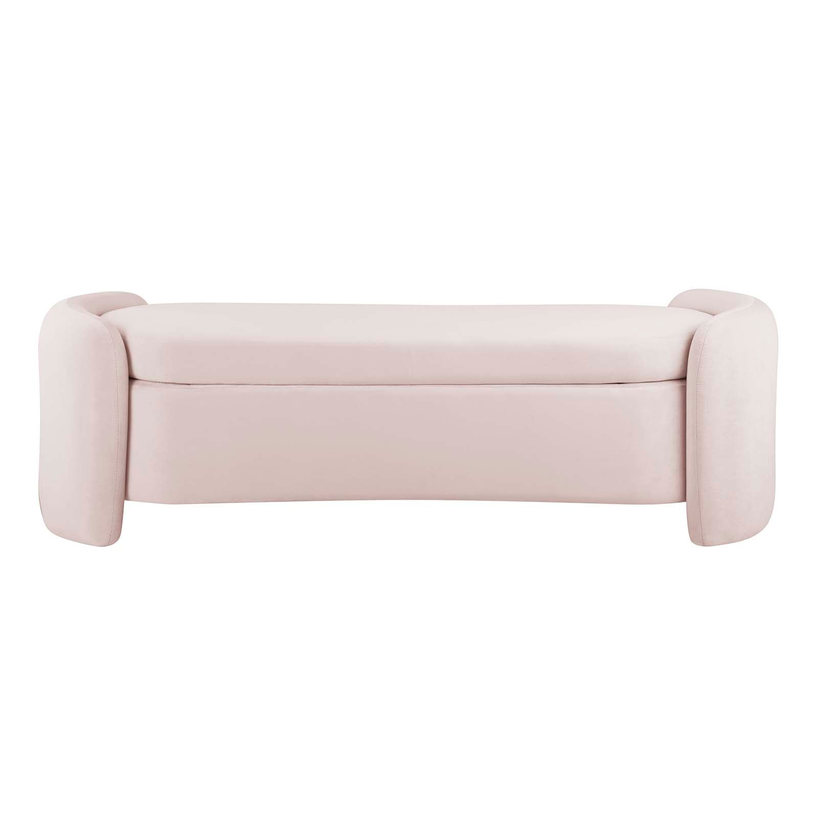 Modway Benches - Nebula Upholstered Performance Velvet Bench Pink